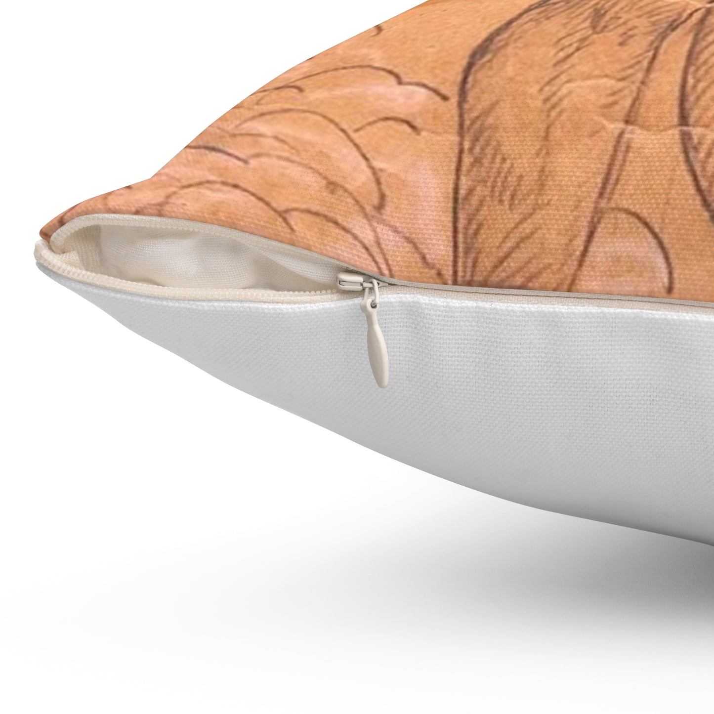 A drawing of an angel holding a sword. Woman breasts sword, beauty fashion. Decorative Accent Square Pillow