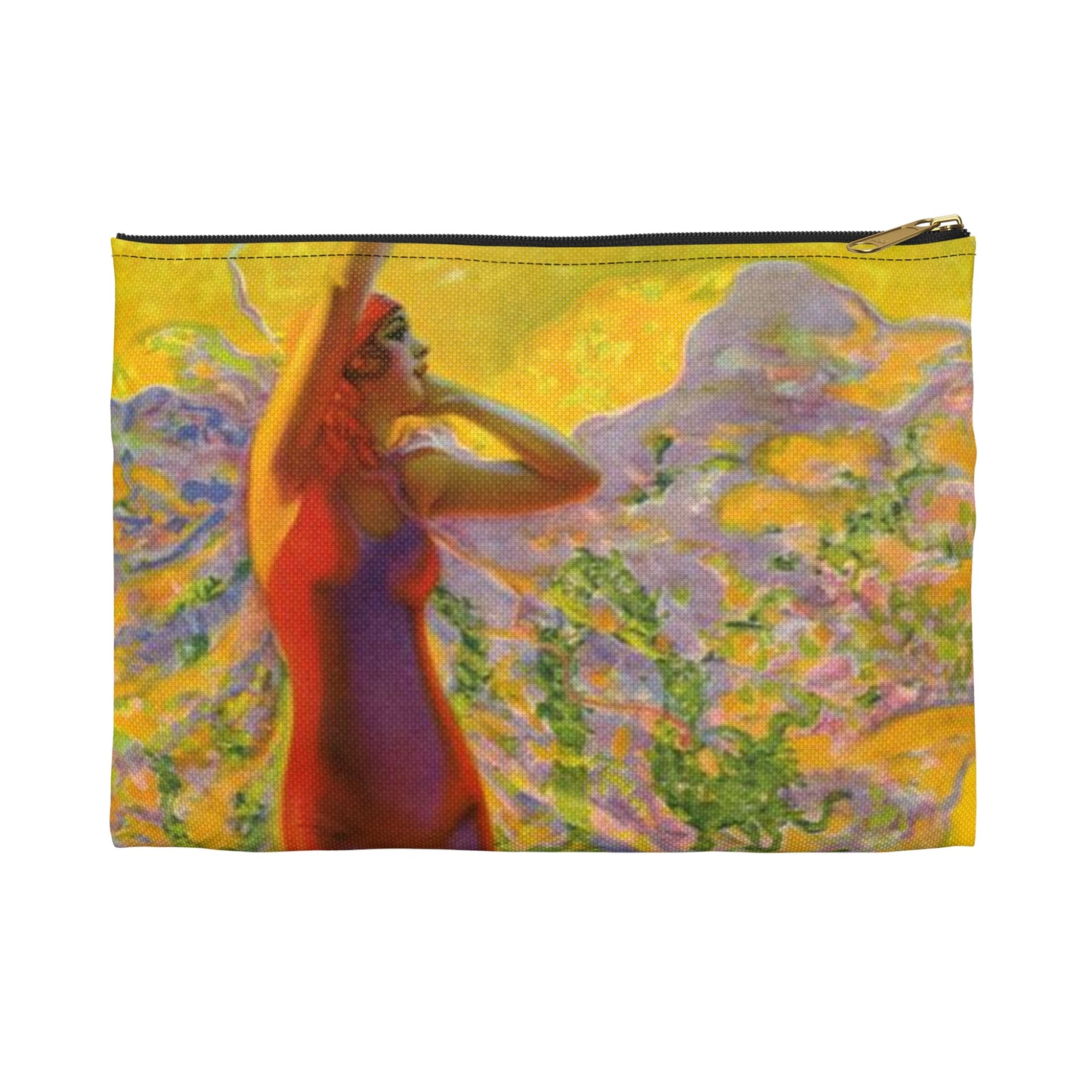 “Golden Glory” by Edward Mason Eggleston, 1929 Large Organizer Pouch with Black Zipper