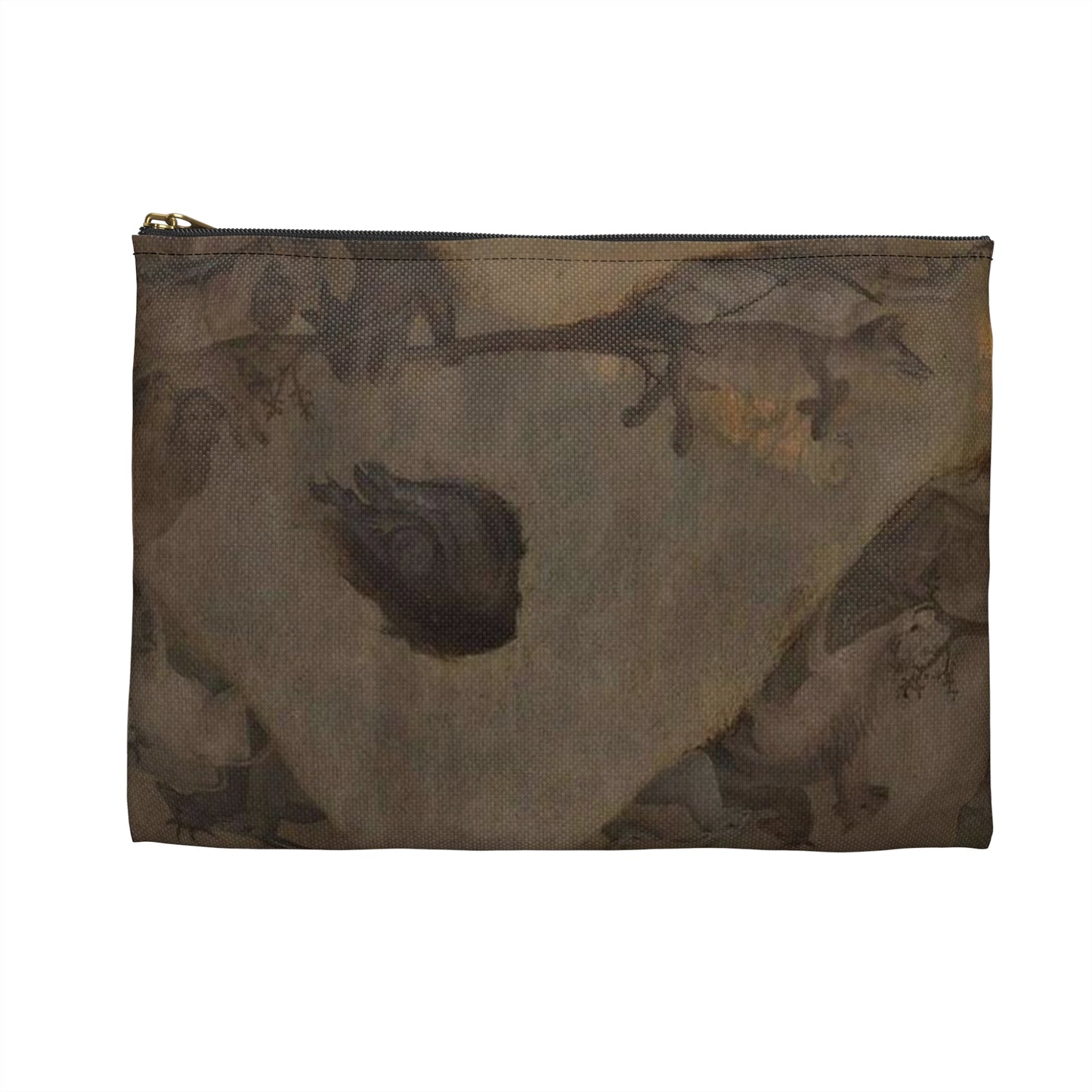 Hieronymus Bosch - The Hell and the Flood P2 Large Organizer Pouch with Black Zipper