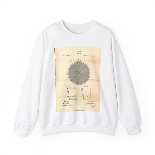 Patent Case File No. 145,924, Improvement in Sieves, Inventor- George Wright. - DPLA - a7a17ded40bdce4ed8e081156174bb00 (page 16) White Heavy Blend Adult Crew Neck SweatShirt