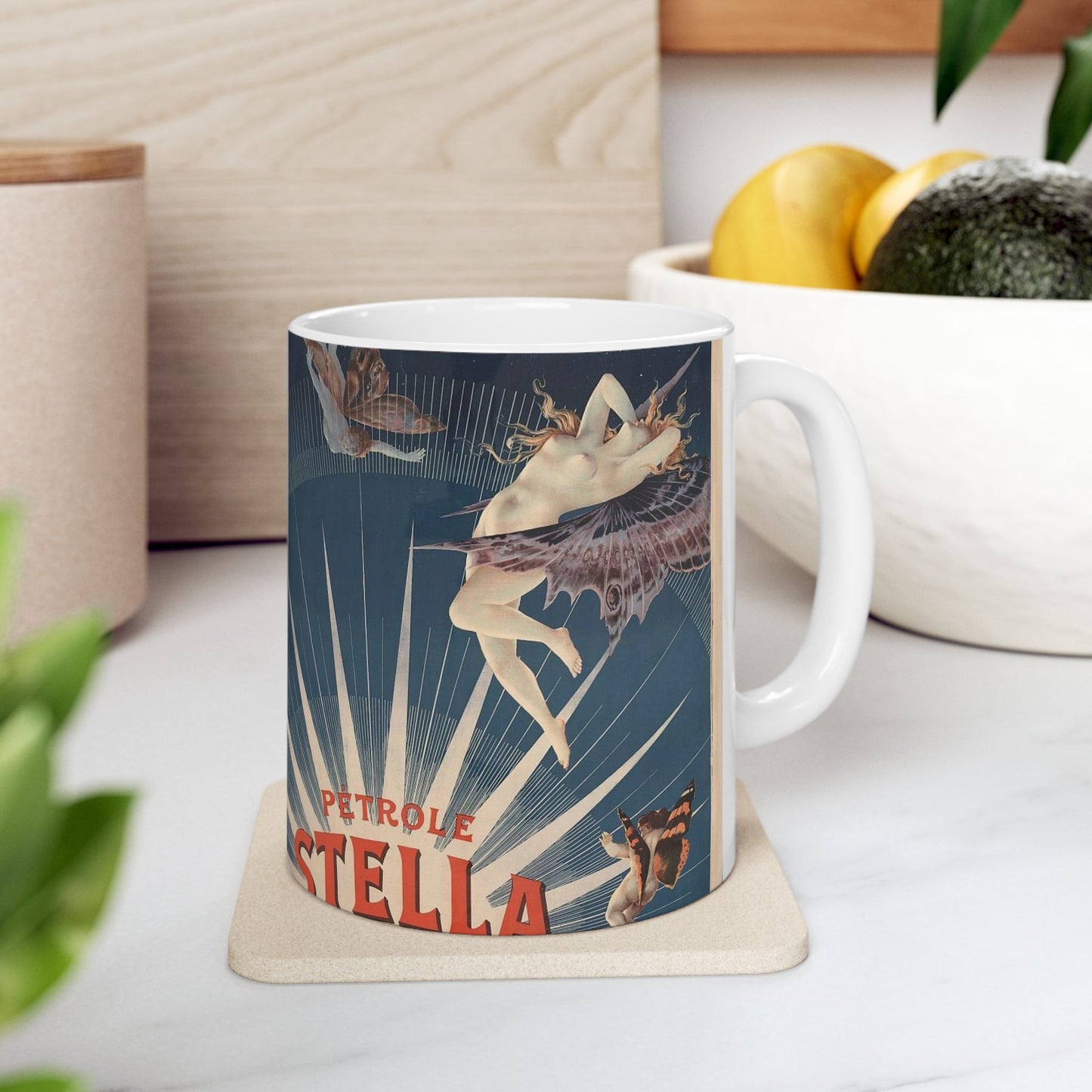 Pétrole Stella, livraisons en bidons plombés de 5 & 2 litres / H. Gray. Beautiful Novelty Ceramic Coffee Mug 11oz