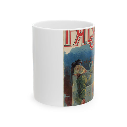 Adolfo Hohenstein - Poster for first French production of Giuseppe Verdi's Falstaff Beautiful Novelty Ceramic Coffee Mug 11oz