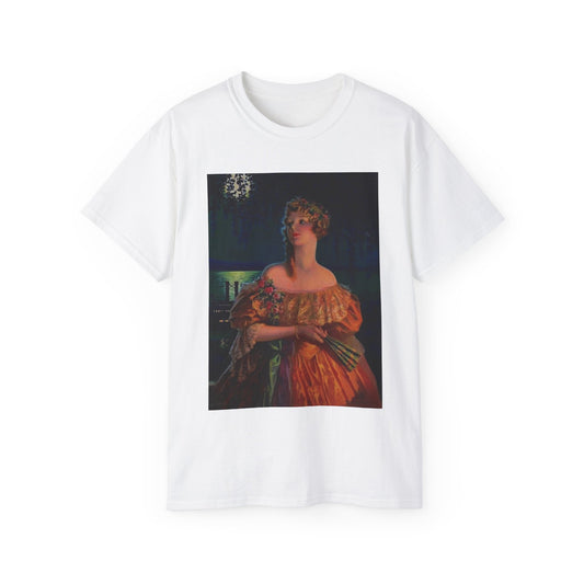 "Dixie", print of painting by Edward Mason Eggleston, 1929 White T-Shirt Gildan 2000 Cotton Unisex