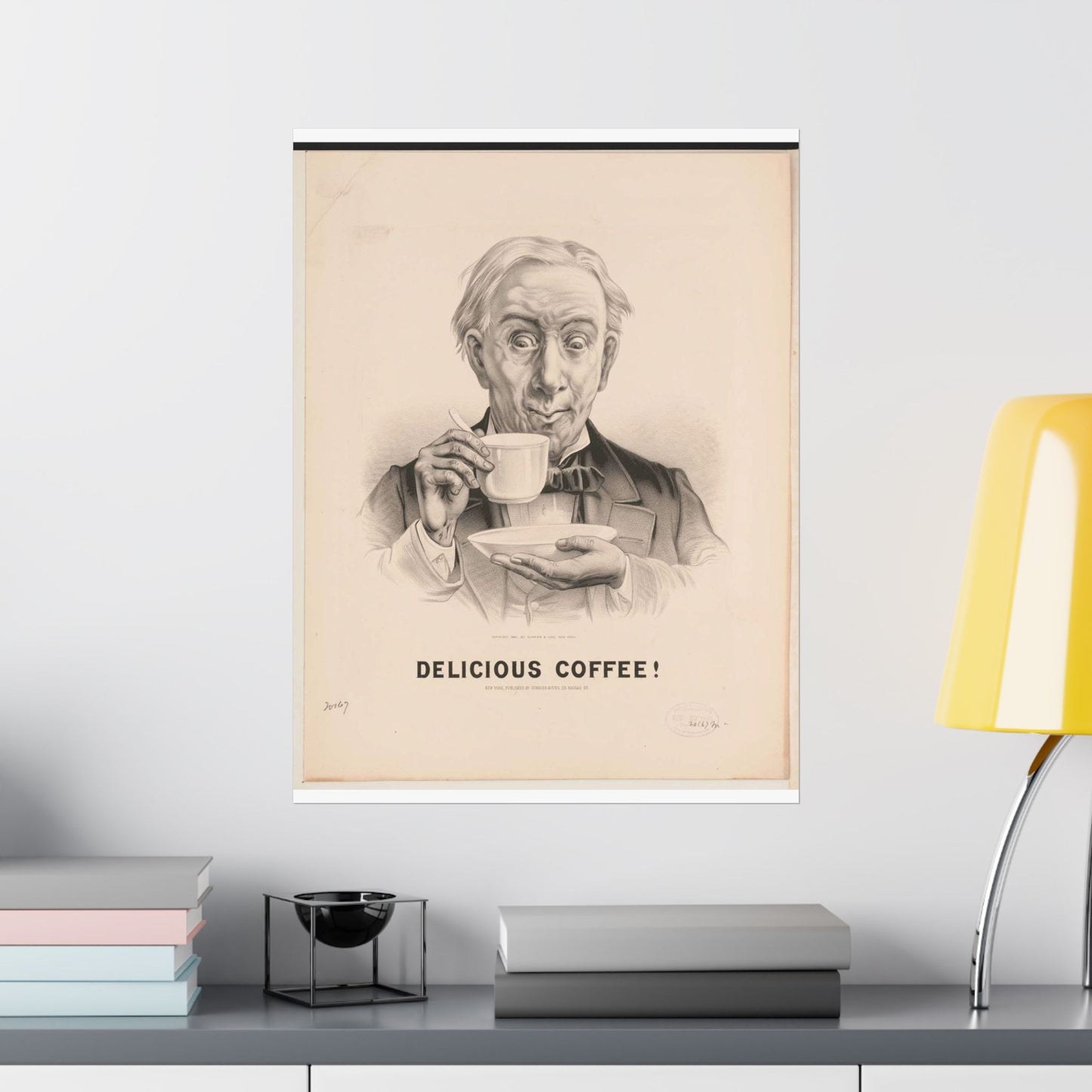 Delicious Coffee! - Print, Library of Congress collection High Quality Matte Wall Art Poster for Home, Office, Classroom