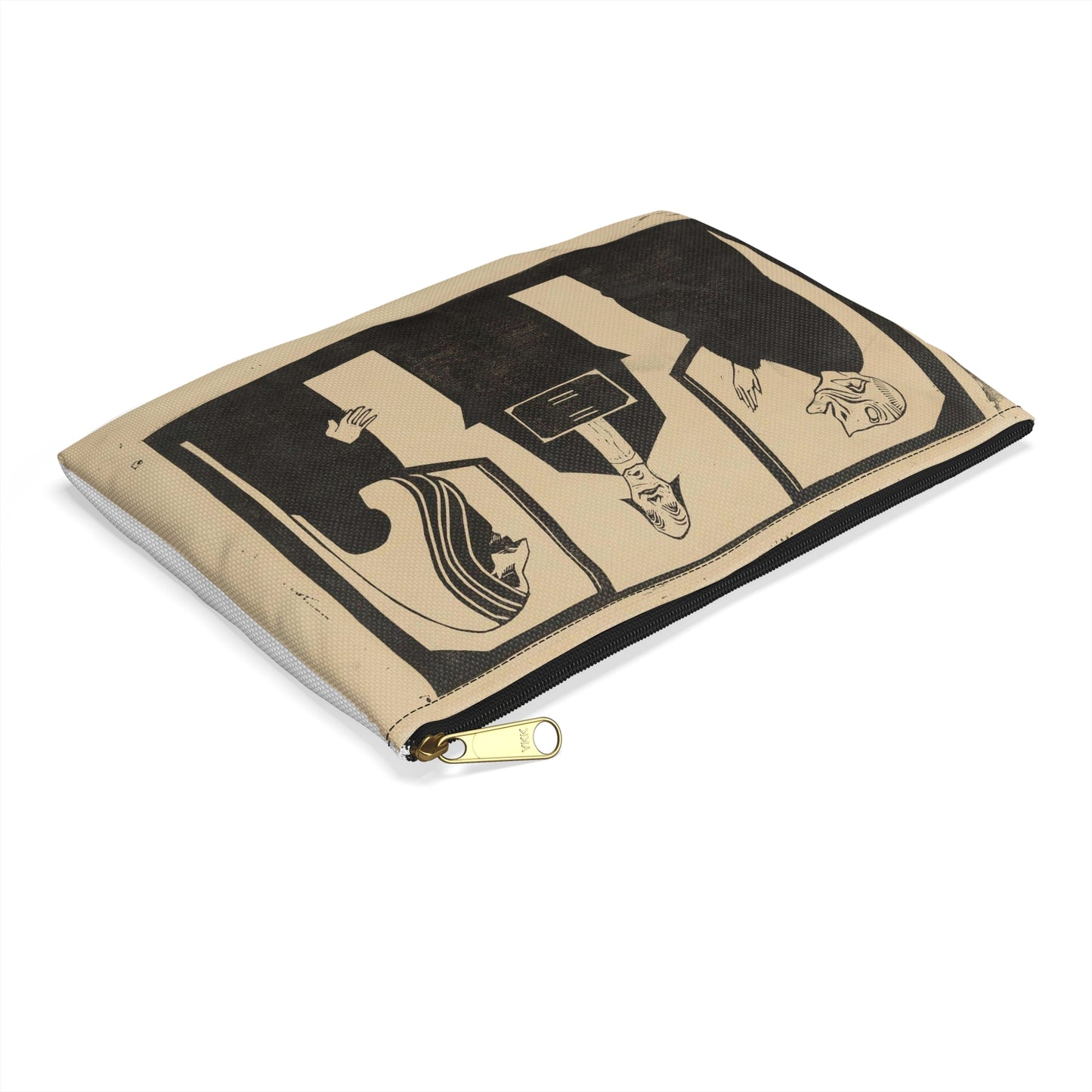 Samuel Jessurun de Mesquita - Entre ces trois mon coeur balance Large Organizer Pouch with Black Zipper