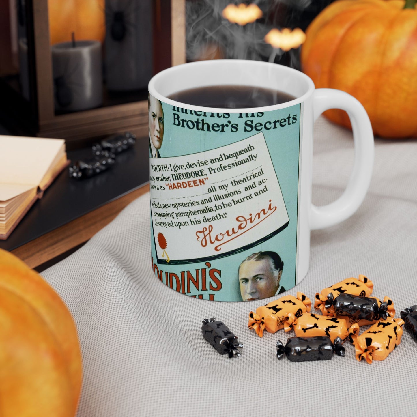 Hardeen inherits his brother's secrets Houdini's will makes possible the continuance of Houdini's master mysteries. Beautiful Novelty Ceramic Coffee Mug 11oz