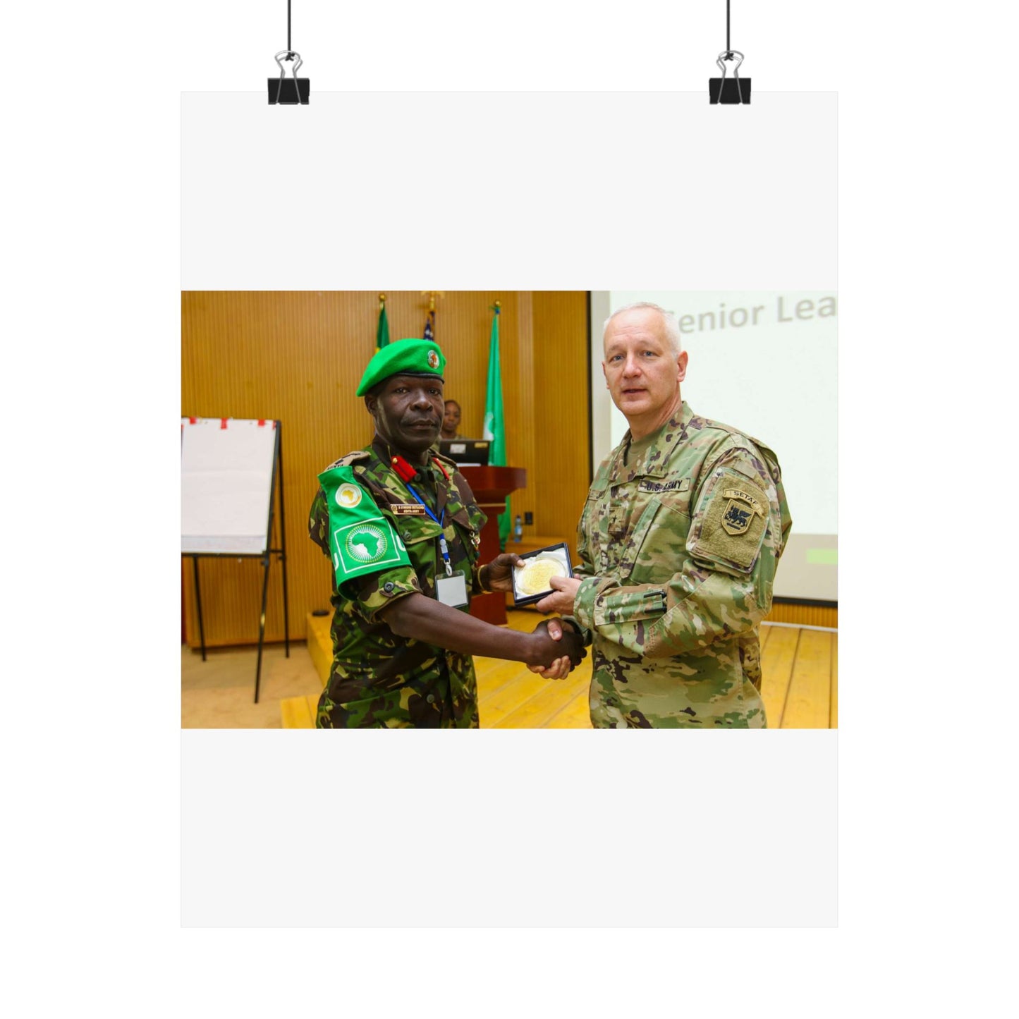 Brig. Gen. Jon Jensen, U.S. Army Africa deputy commander, High Quality Matte Wall Art Poster for Home, Office, Classroom