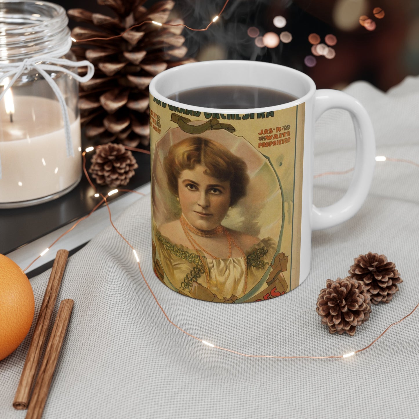 Waite's Stock Co. and grand orchestra the best for the least money. Beautiful Novelty Ceramic Coffee Mug 11oz