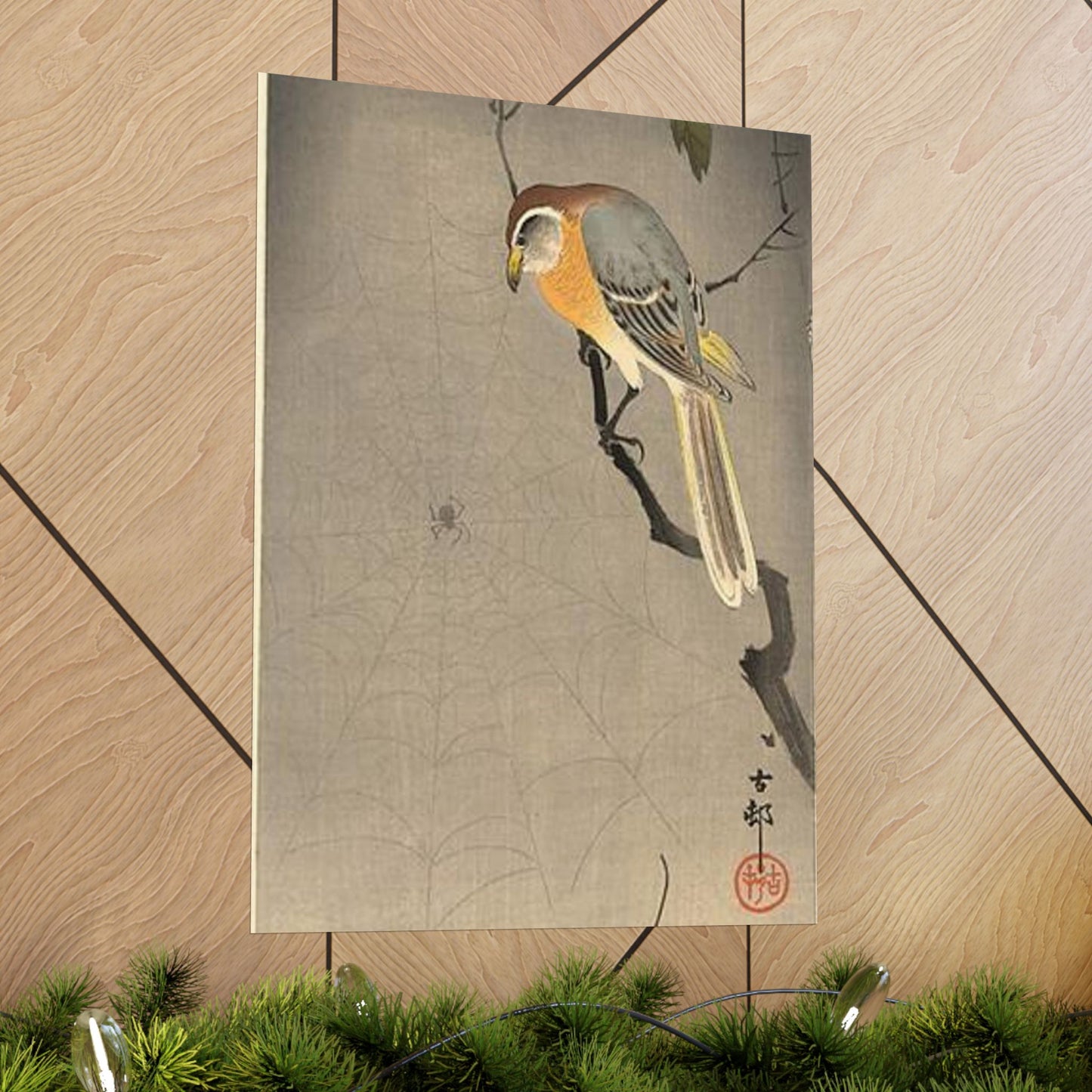 Koson - the-spiderweb, Ohara Koson High Quality Matte Wall Art Poster for Home, Office, Classroom