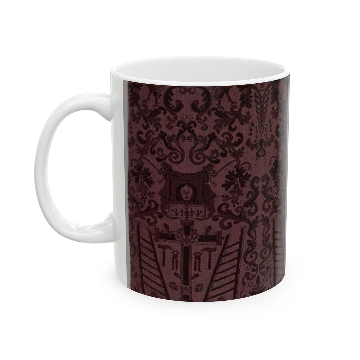 Length of velvet with Instruments of the Passion Beautiful Novelty Ceramic Coffee Mug 11oz