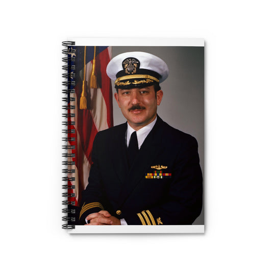 Commander Joel M. Greenberg, USN (covered) Spiral Bound Ruled Notebook with Printed Cover