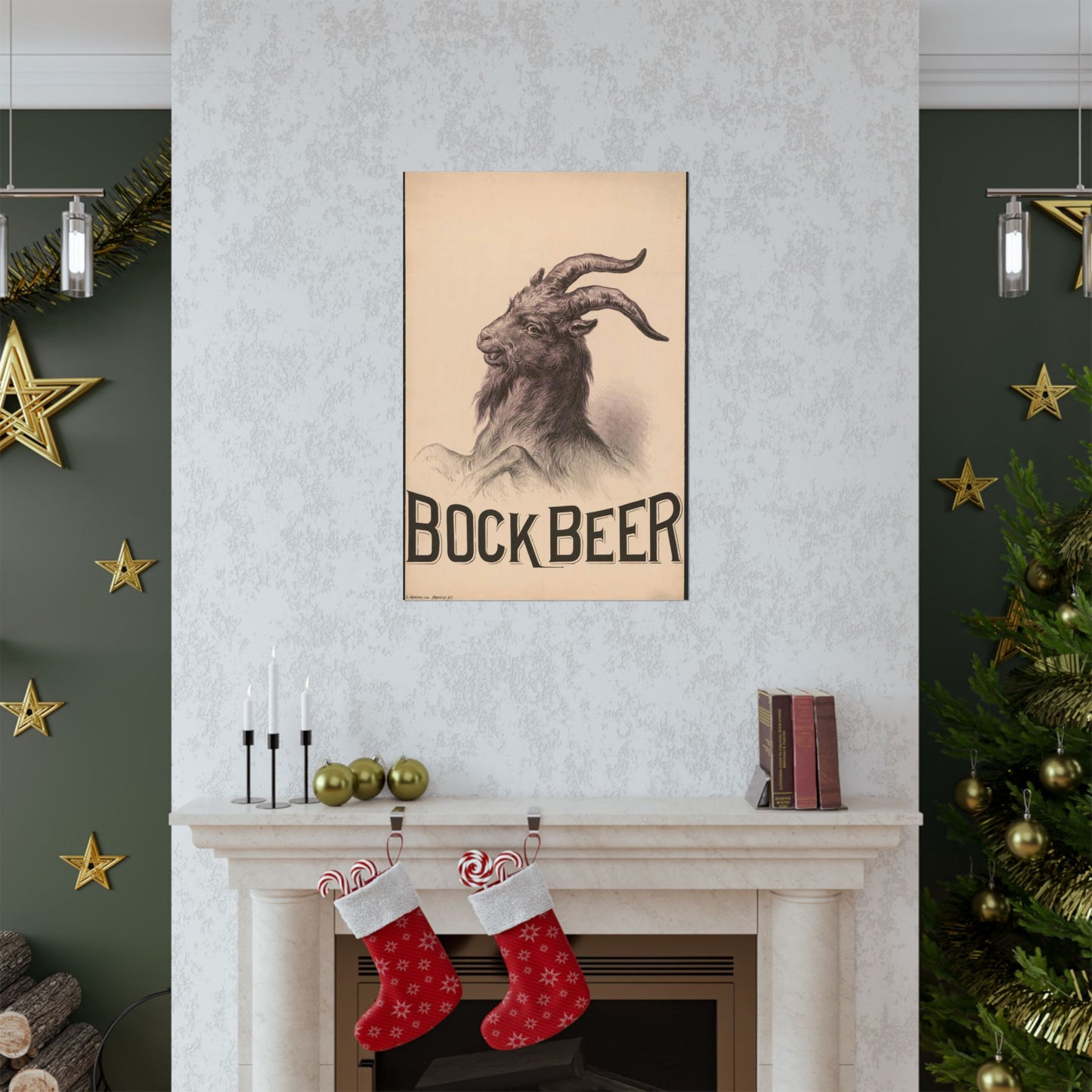 Bock Beer - Print, Library of Congress collection High Quality Matte Wall Art Poster for Home, Office, Classroom