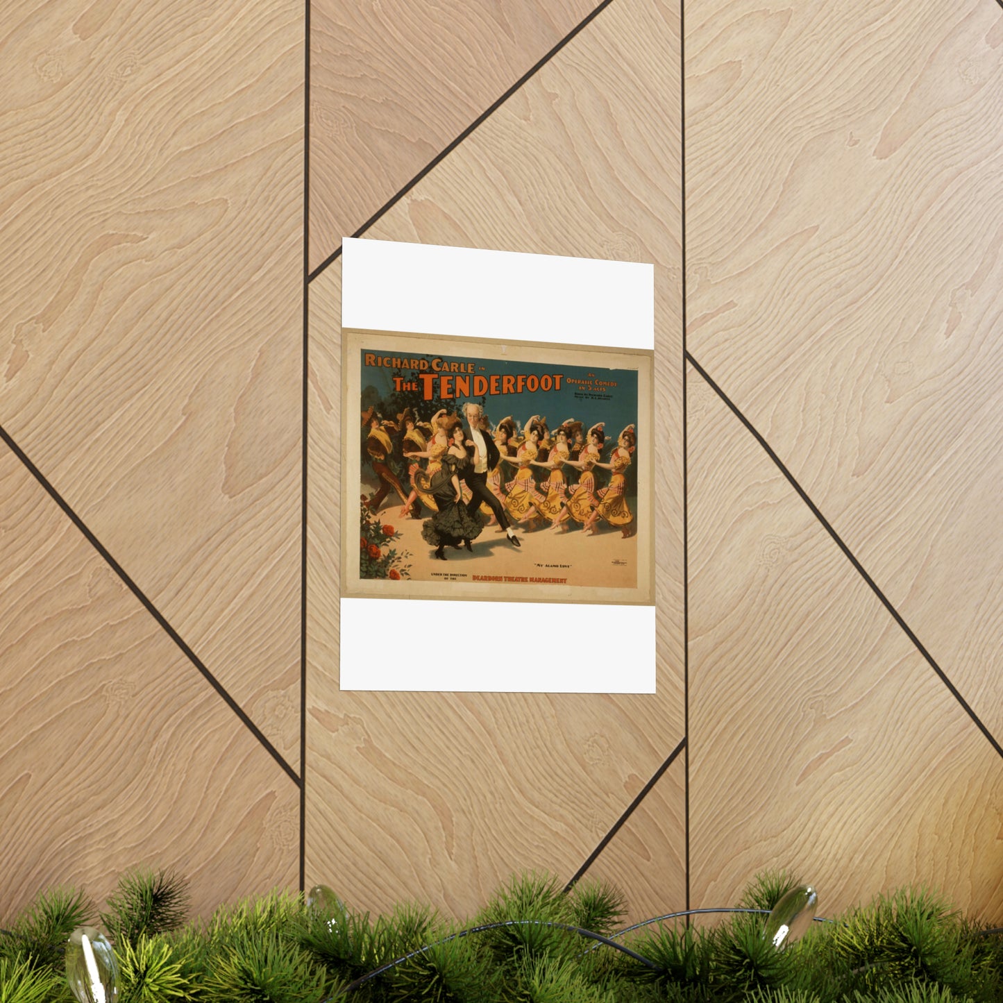 Richard Carle in The tenderfoot an operatic comedy in 3 acts : book by Richard Carle ; music by H.L. Heartz. High Quality Matte Wall Art Poster for Home, Office, Classroom