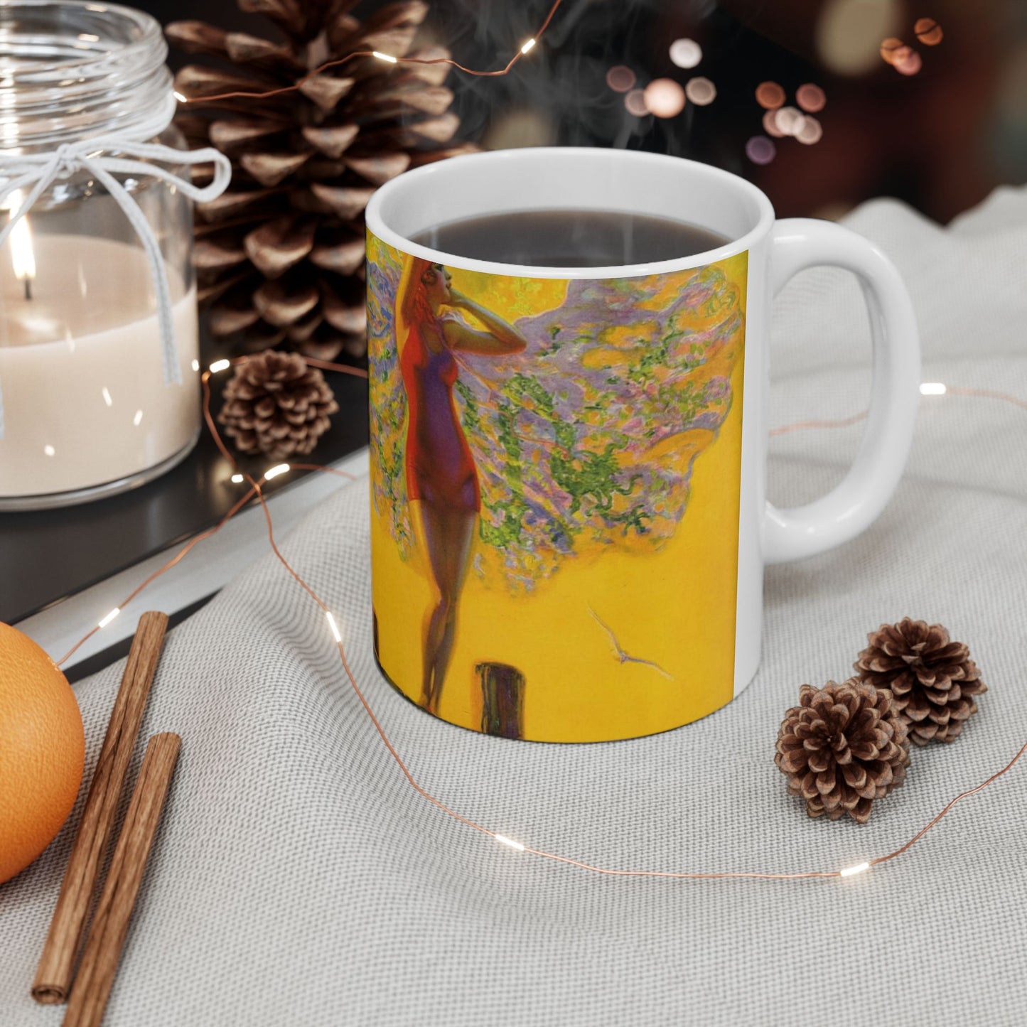 “Golden Glory” by Edward Mason Eggleston, 1929 Beautiful Novelty Ceramic Coffee Mug 11oz