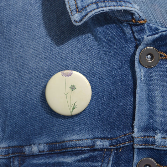 Scabiosa by Lydia Penrose Pin Buttons with Crisp Design