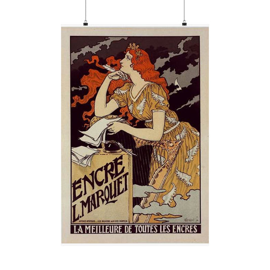 Affiche pour l' "Encre Marquet". High Quality Matte Wall Art Poster for Home, Office, Classroom
