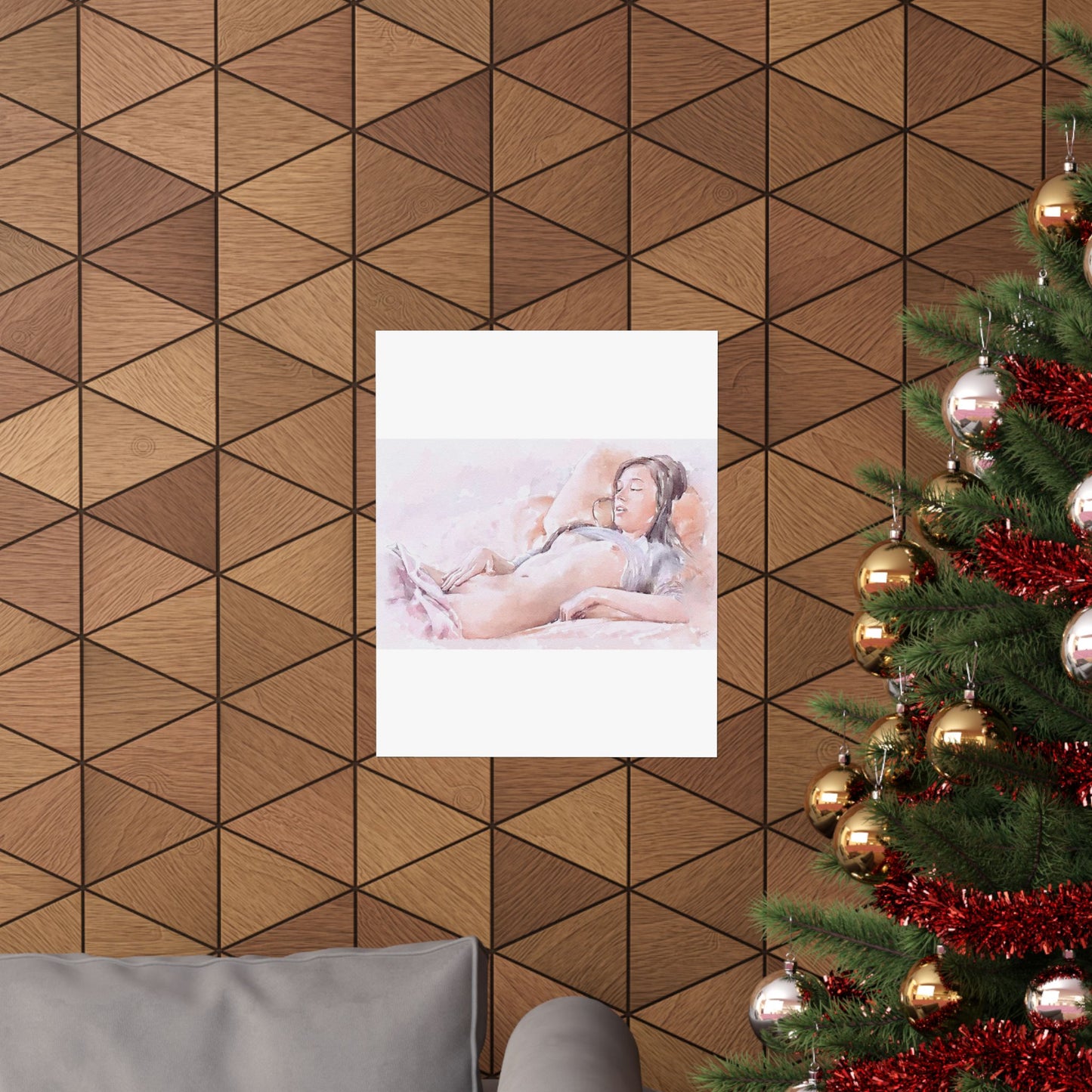 Woman masturbating High Quality Matte Wall Art Poster for Home, Office, Classroom