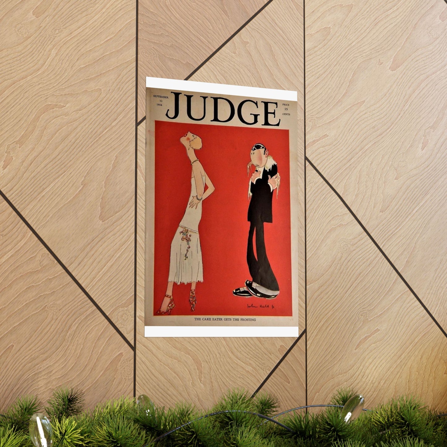 JudgeMagazine13Sep1924 - Art Deco public domain image High Quality Matte Wall Art Poster for Home, Office, Classroom