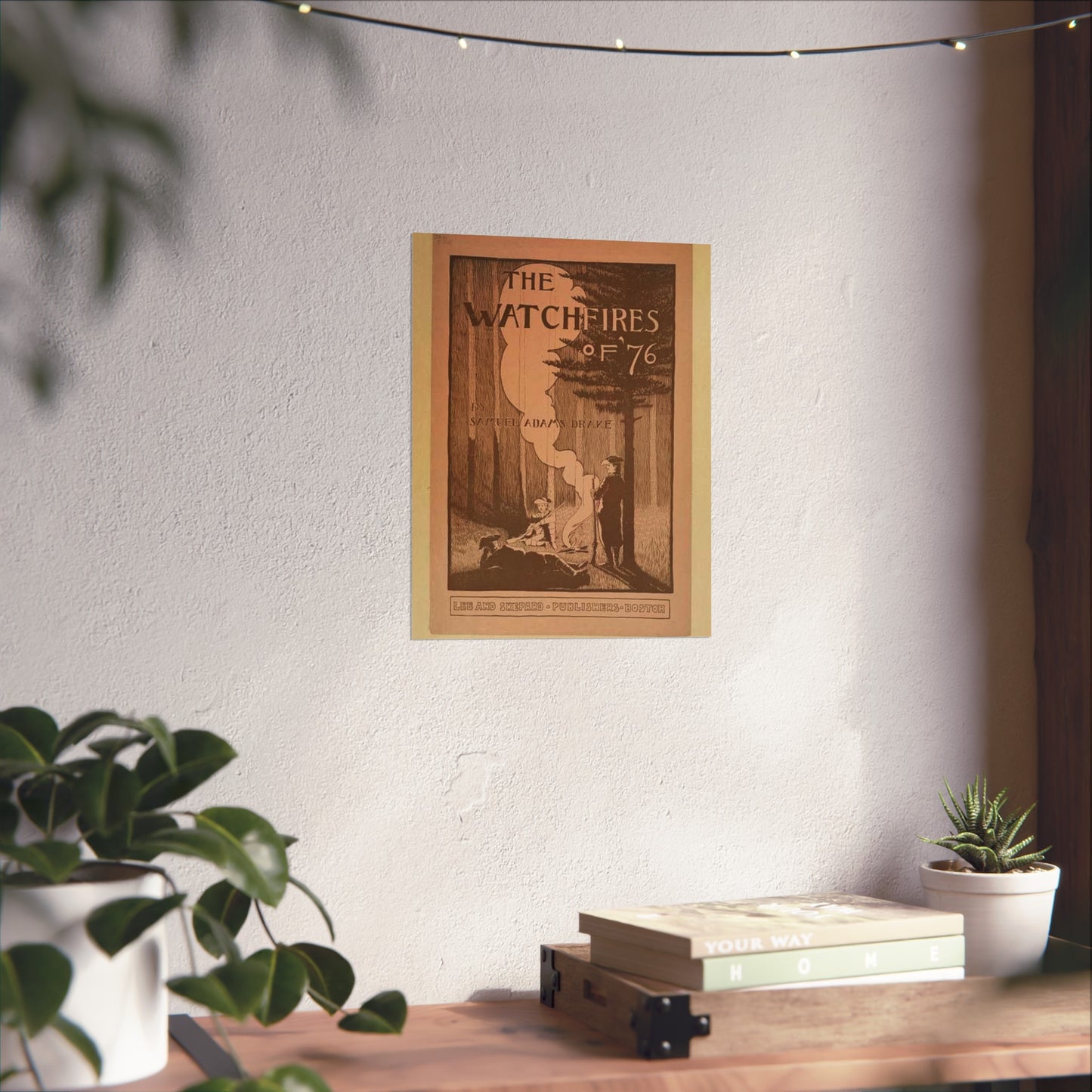 The watchfires of '76., Art Nouveau Poster High Quality Matte Wall Art Poster for Home, Office, Classroom