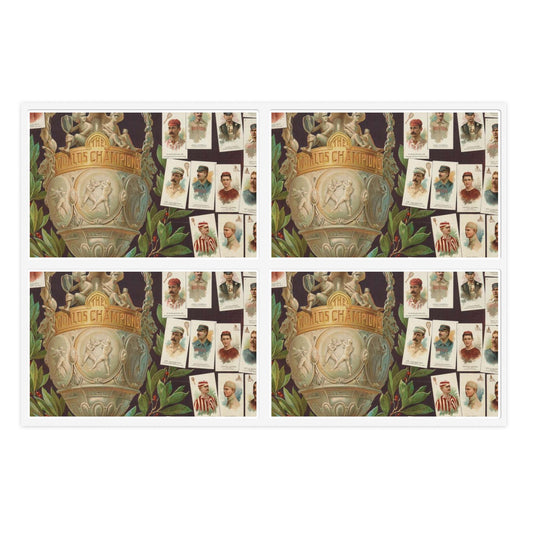 Allen & Ginter. Richmond, Virginia Richmond straight cut no. 1 cigarettes Virginia brights. The worlds champions second series Laminated UV Protective Vinyl Stickers