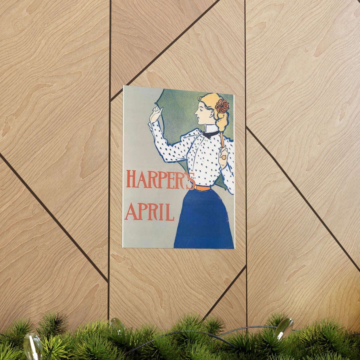 Edward Penfield, Harper's April High Quality Matte Wall Art Poster for Home, Office, Classroom