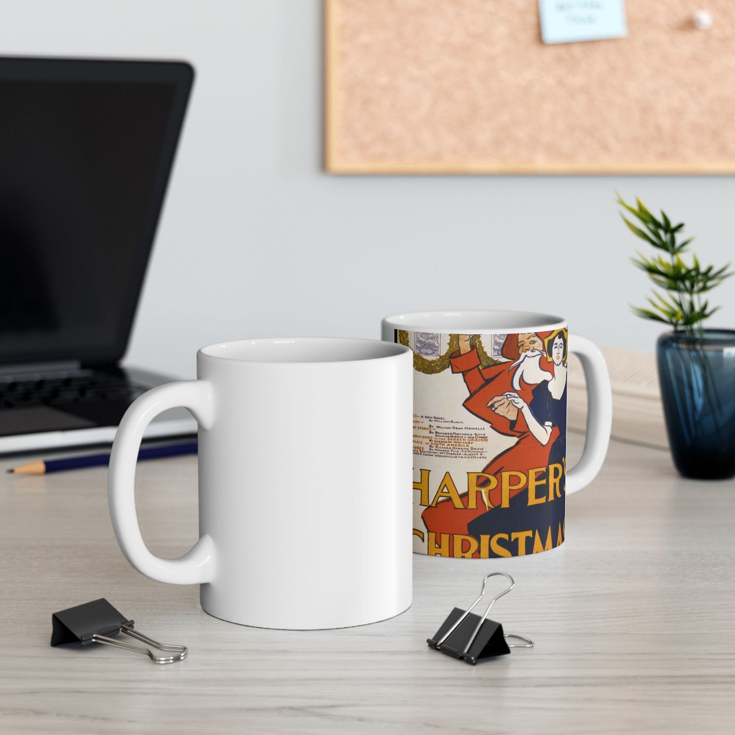 Edward Penfield - Harper's [for] Christmas, Art Nouveau Poster Beautiful Novelty Ceramic Coffee Mug 11oz