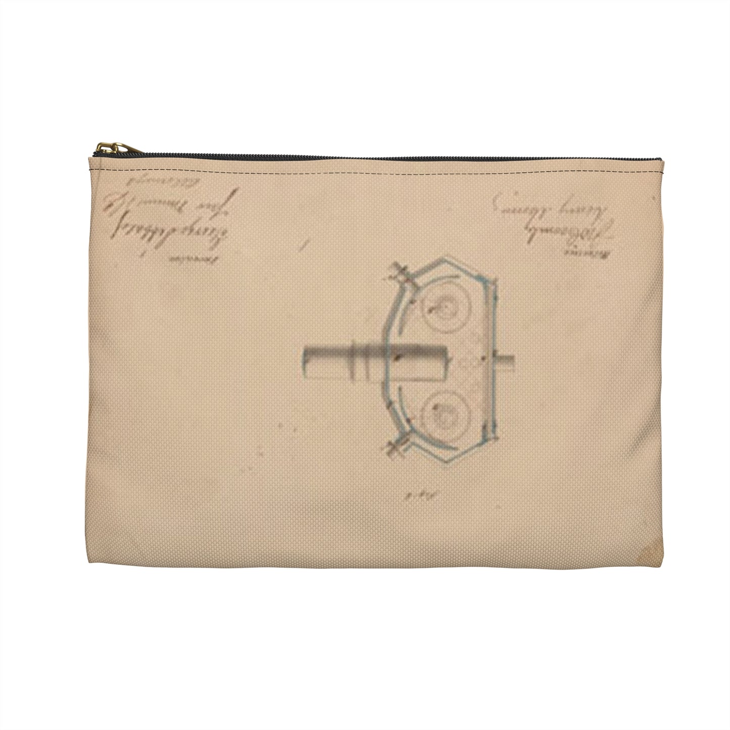 Patent drawing - Drawing of Improvement in Magic Lanterns Public domain  image Large Organizer Pouch with Black Zipper