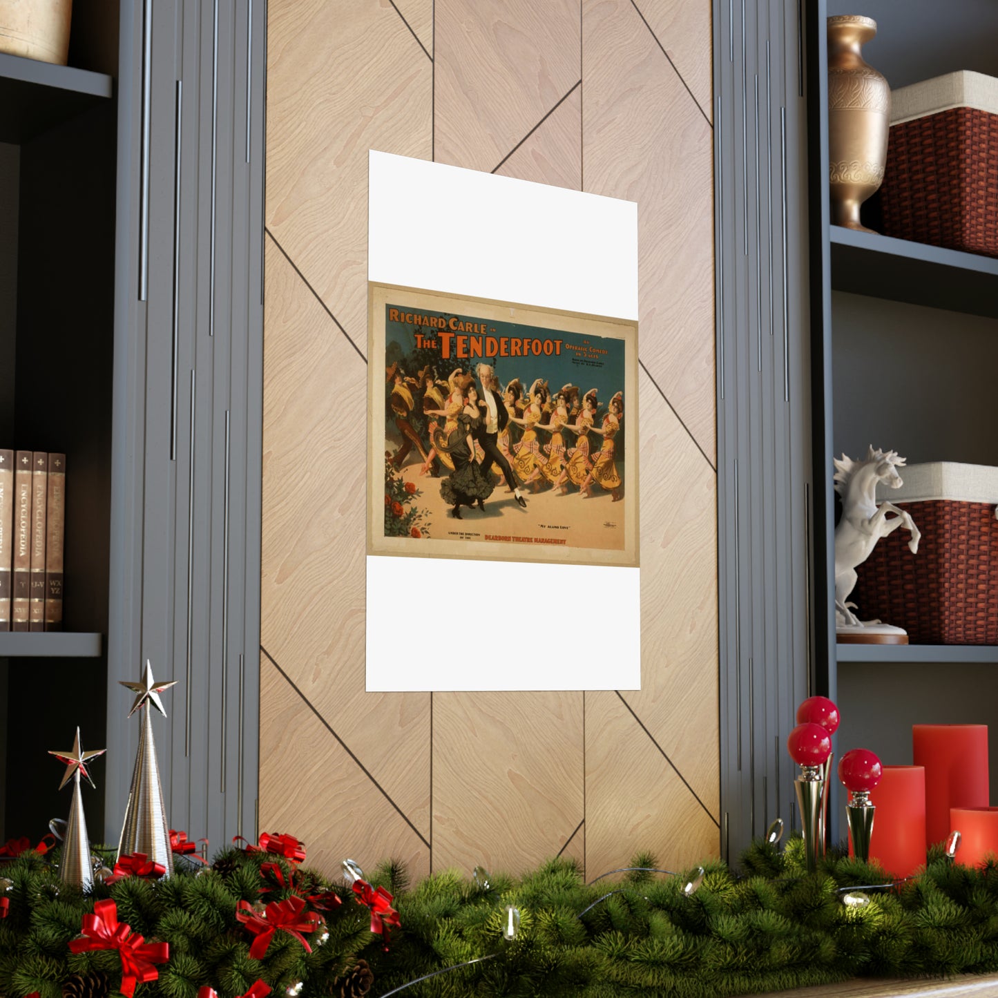 Richard Carle in The tenderfoot an operatic comedy in 3 acts : book by Richard Carle ; music by H.L. Heartz. High Quality Matte Wall Art Poster for Home, Office, Classroom