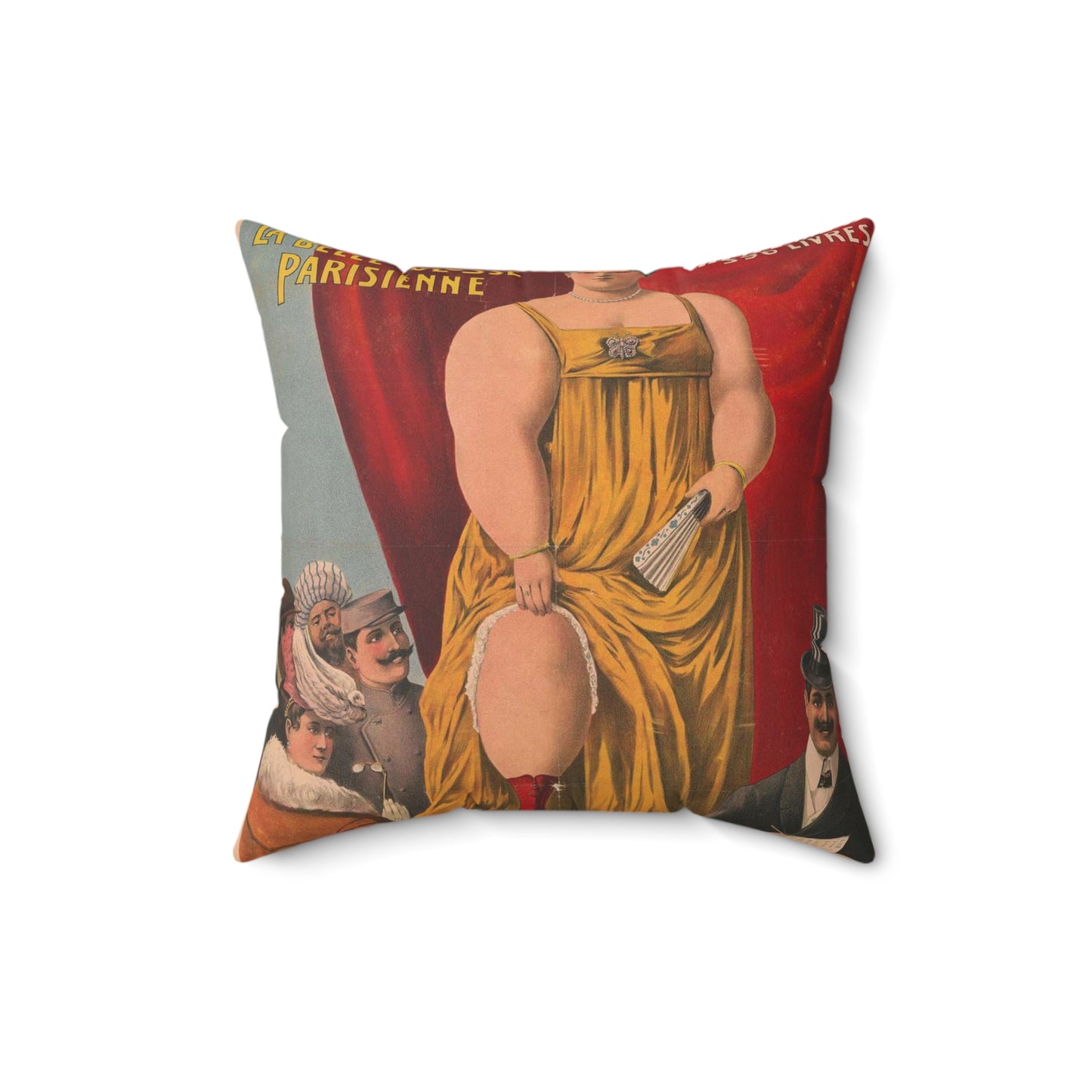 Victorine - La bele colosse Parisienne Decorative Accent Square Pillow