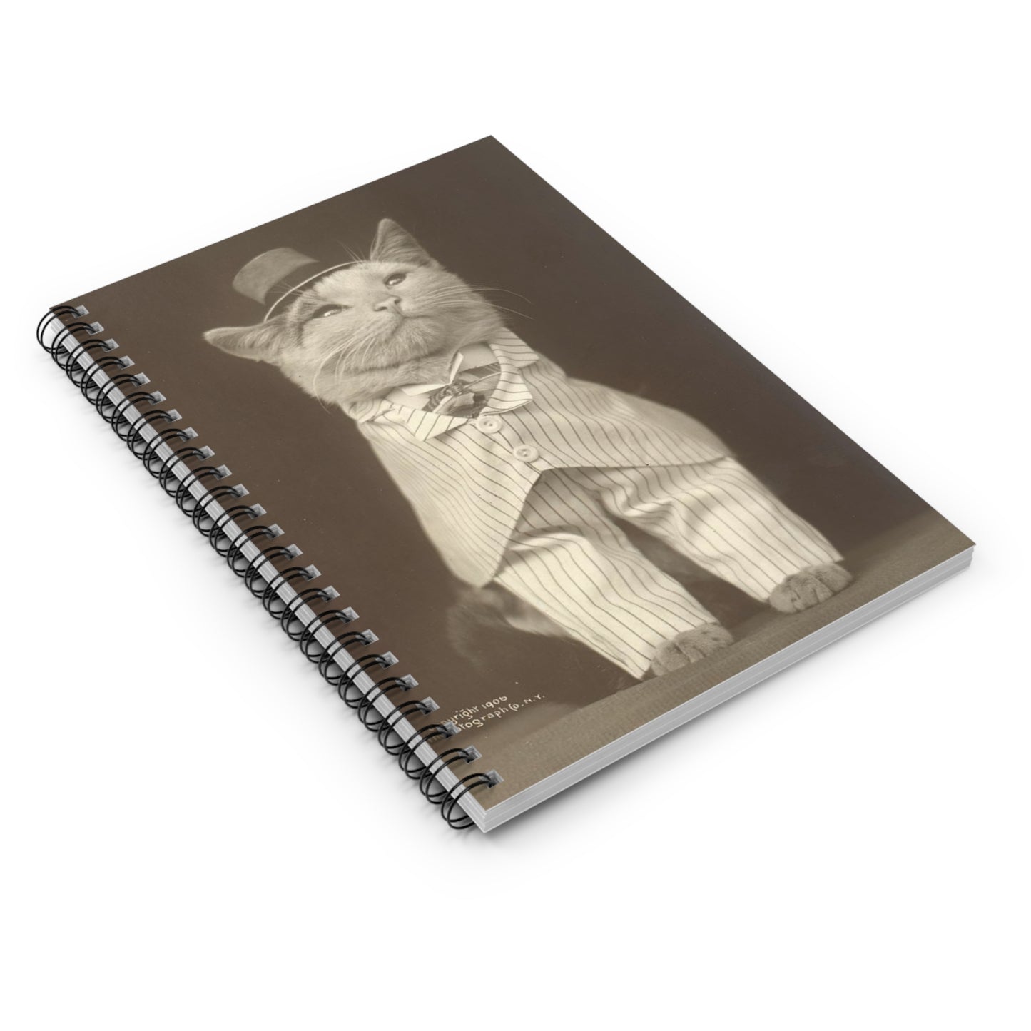 One of the "smart set" postcard Spiral Bound Ruled Notebook with Printed Cover