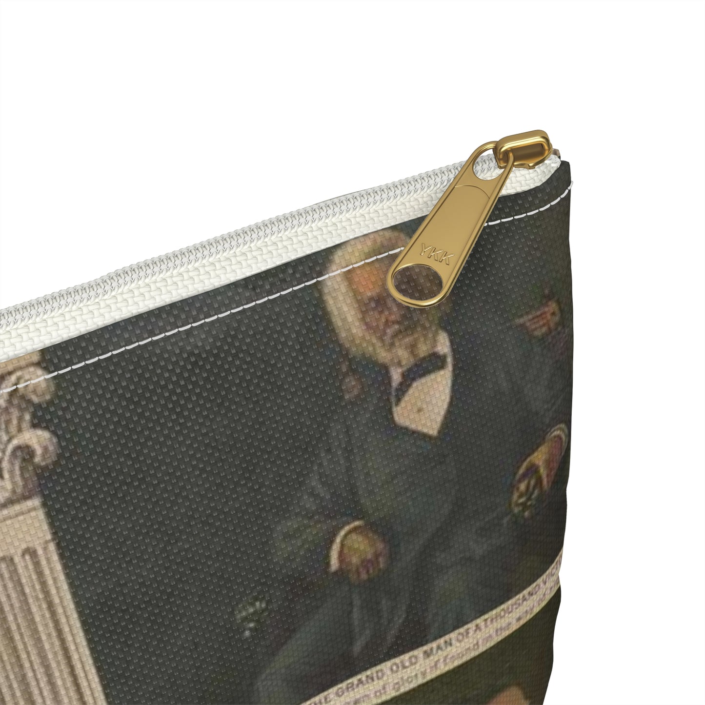 Afro-American Monument - Print, Library of Congress collection Large Organizer Pouch with Black Zipper