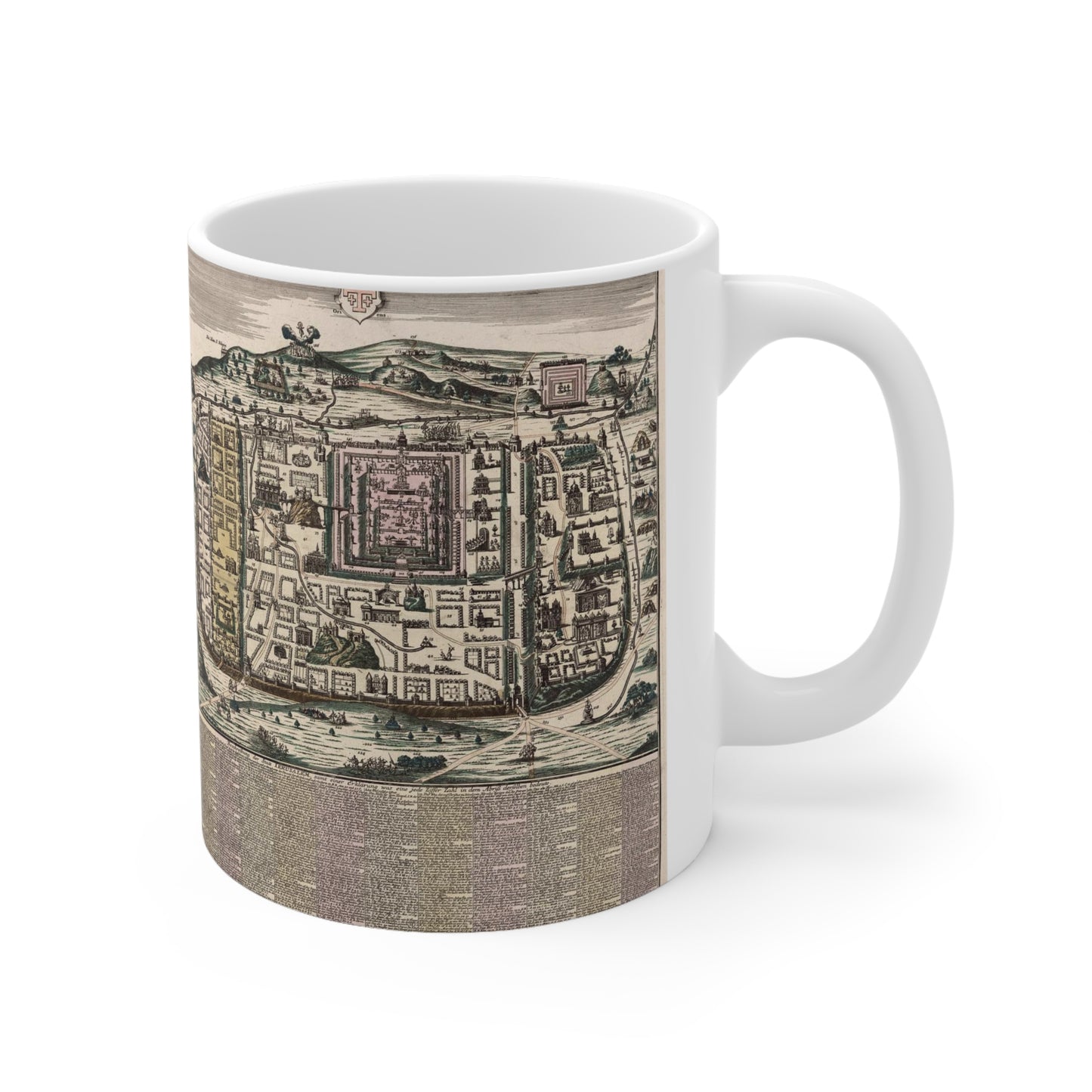 Ierusalem, cum suburbiis, prout tempore Christi floruit, accurate notatis omnibus insignibus et praecipuè iis locis... / Beautiful Novelty Ceramic Coffee Mug 11oz