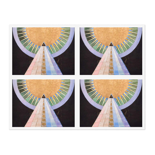 Hilma af Klint - Altarpiece No. 1 Group X (13919) Laminated UV Protective Vinyl Stickers