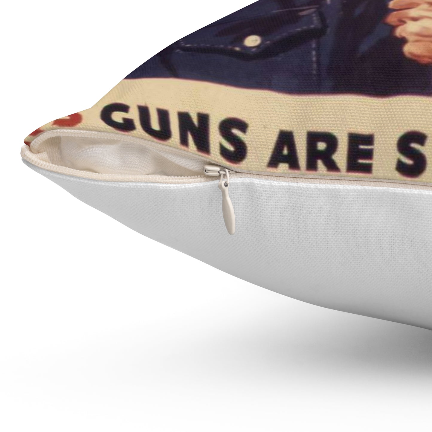 Another American ace^ His guns are shooting down Nazis and Japs right now^ Keep `em firing^ - NARA - 534905 Decorative Accent Square Pillow