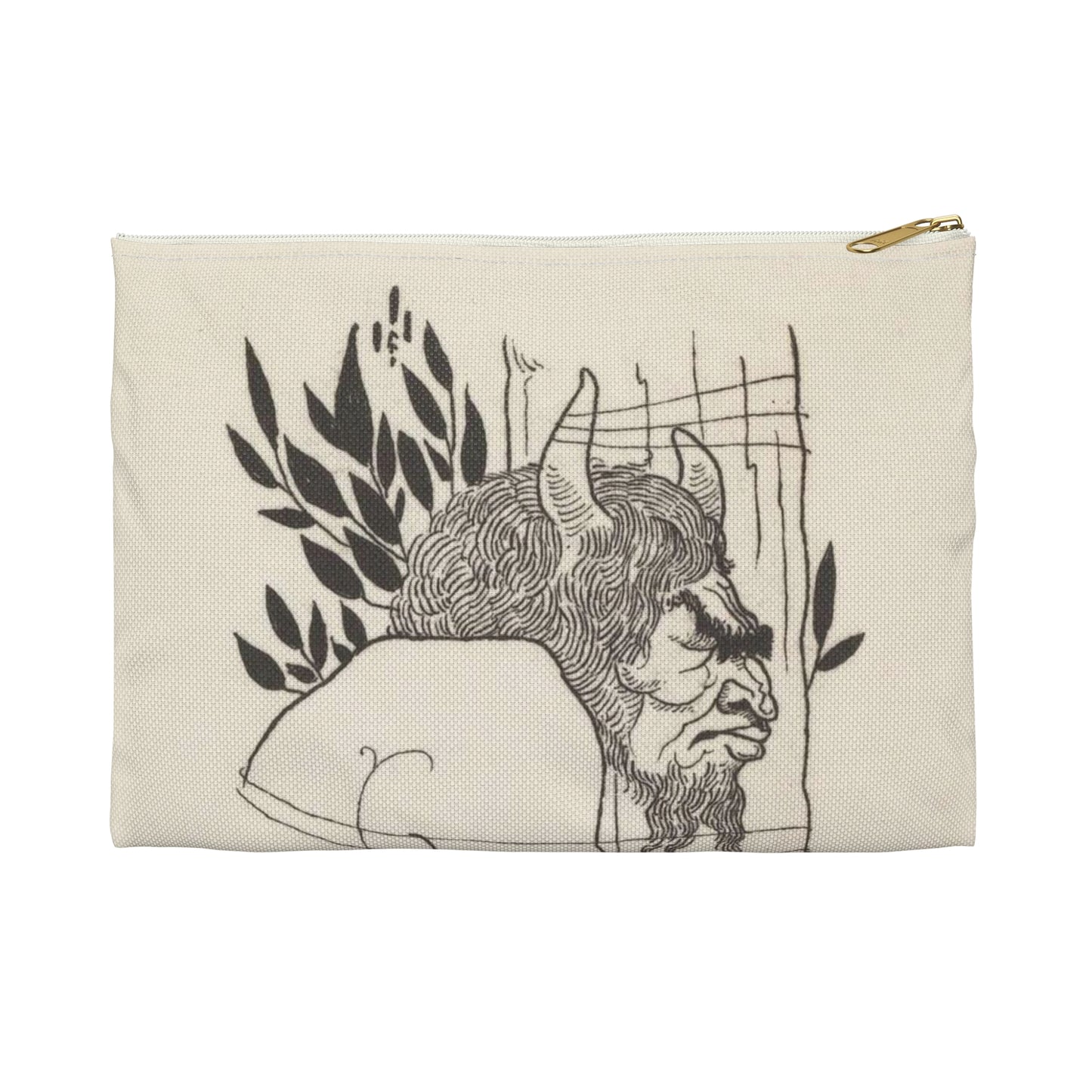 Grotesques by Aubrey Beardsley. Facsimile Platinum Prints by Frederick H. Evans from the Twelve Original Drawings in His Collection with a Portrait Frontispiece MET DP366708 Large Organizer Pouch with Black Zipper