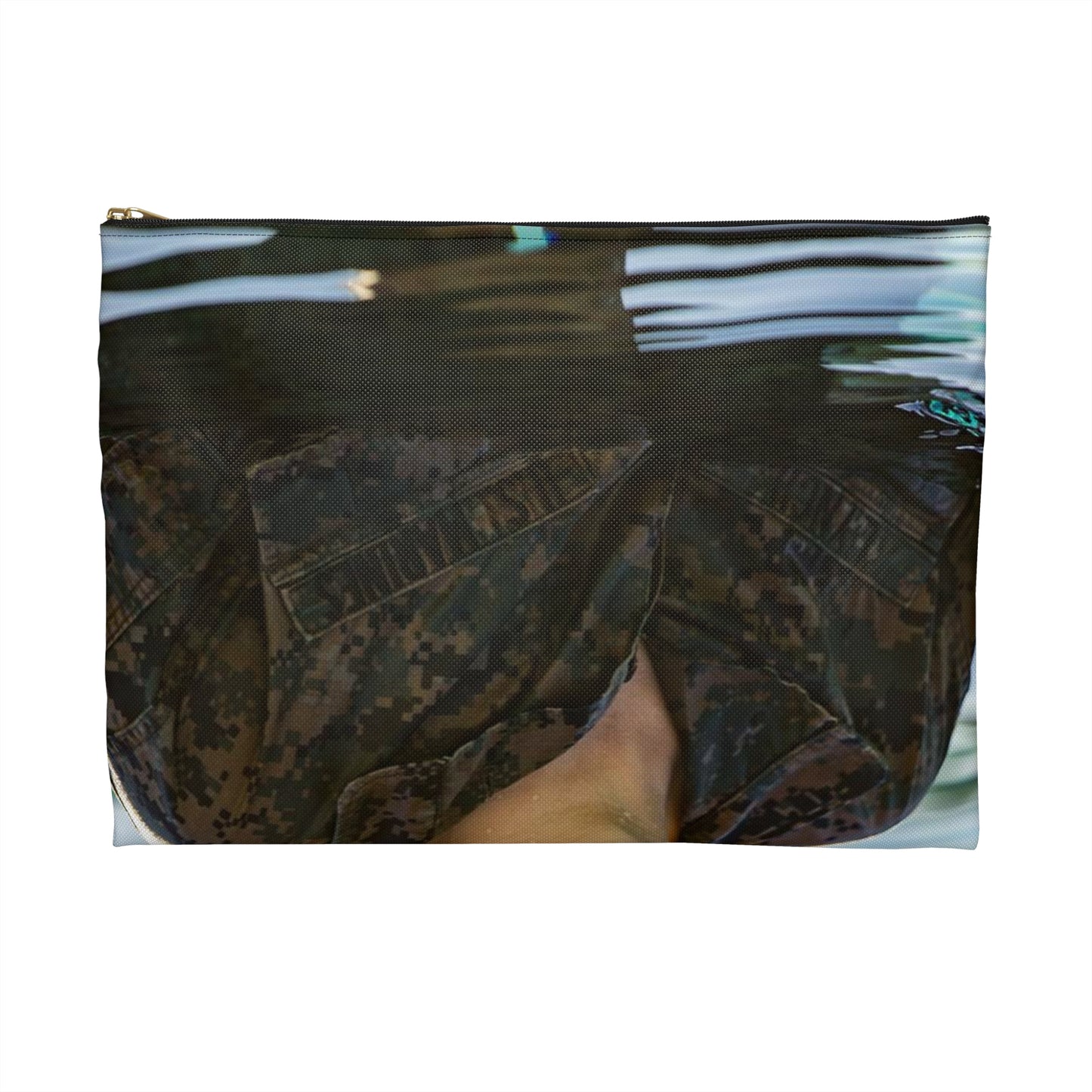 U.S. Marine Corps Lance Cpl. Kyle Lynch, 7th Engineer Large Organizer Pouch with Black Zipper