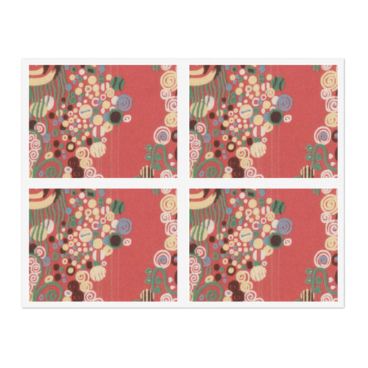 Textile sample - Public domain dedication museum photo Laminated UV Protective Vinyl Stickers