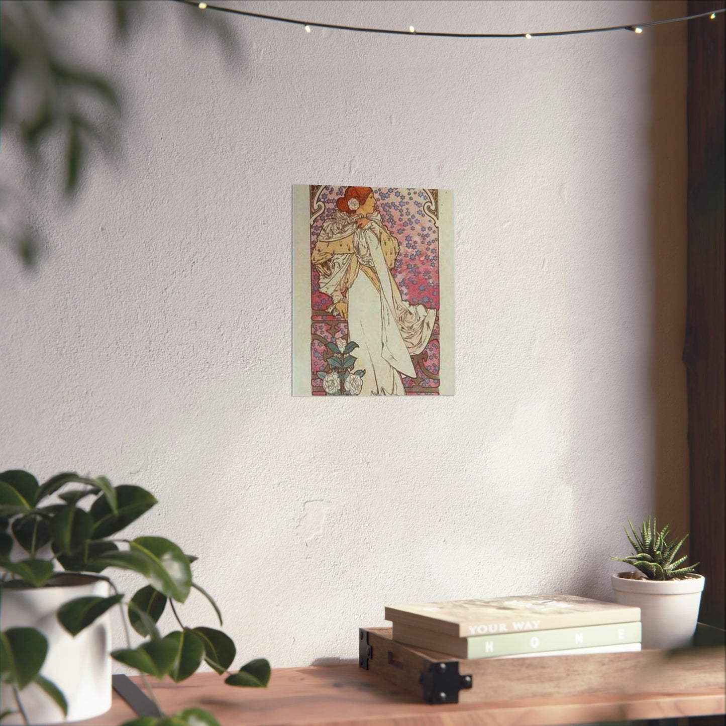 Affiche pour le Théâtre de la Renaissance, "la Dame aux Camélias". High Quality Matte Wall Art Poster for Home, Office, Classroom