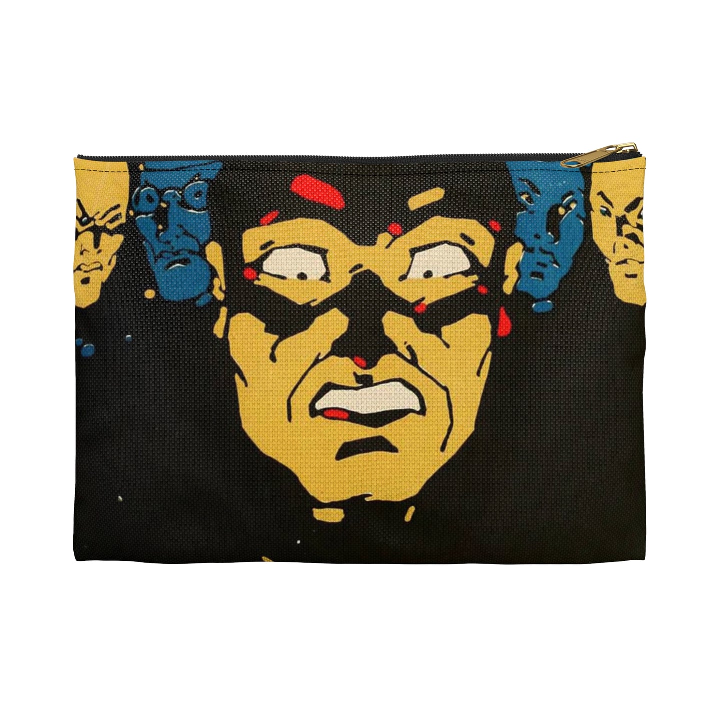 The Sign of the Poppy - Vintage movie public domain poster Large Organizer Pouch with Black Zipper