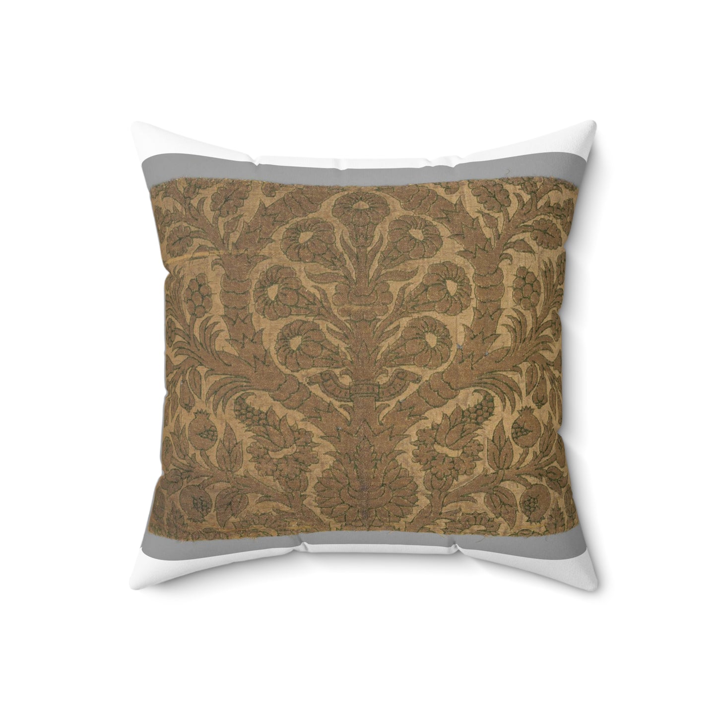 Fragment with Sempervivum tectorum motif Decorative Accent Square Pillow