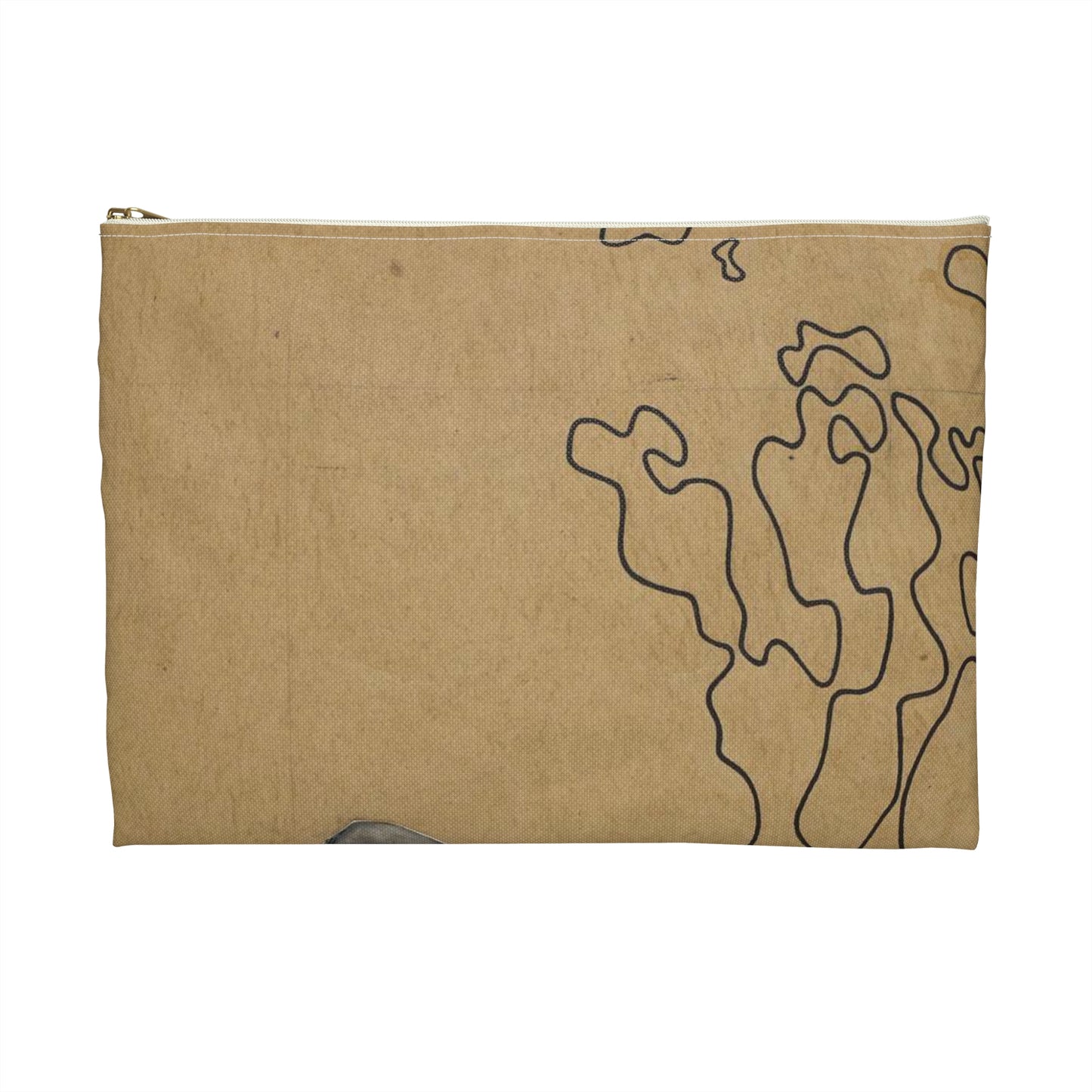Władysław Strzemiński, "Śladem istnienia" z cyklu "Moim przyjaciołom Żydom" 01 Large Organizer Pouch with Black Zipper
