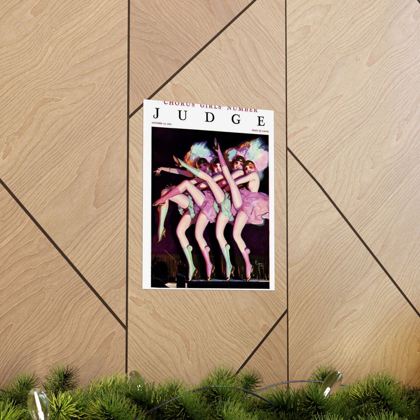JudgeMagazine18Oct1924 - Art Deco public domain image High Quality Matte Wall Art Poster for Home, Office, Classroom