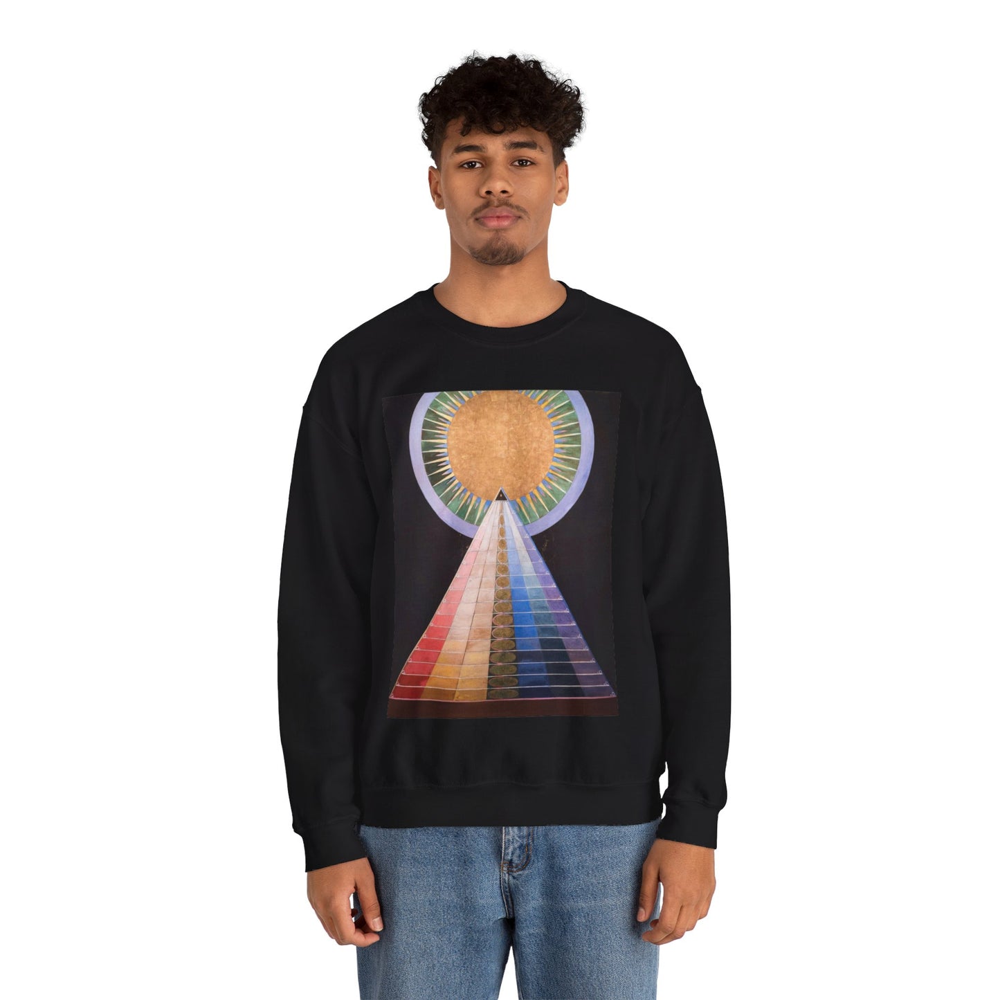 Hilma af Klint - Altarpiece No. 1 Group X (13919) Black Heavy Blend Adult Crew Neck SweatShirt