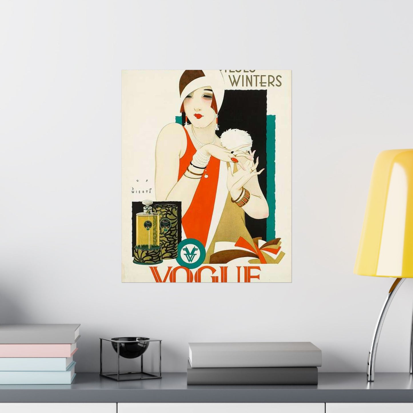 1926 1927 circa Jupp Wiertz Plakat Das Parfüm dieses Winters - Vogue, Firma F. Wolff & Sohn, Karlsruhe High Quality Matte Wall Art Poster for Home, Office, Classroom