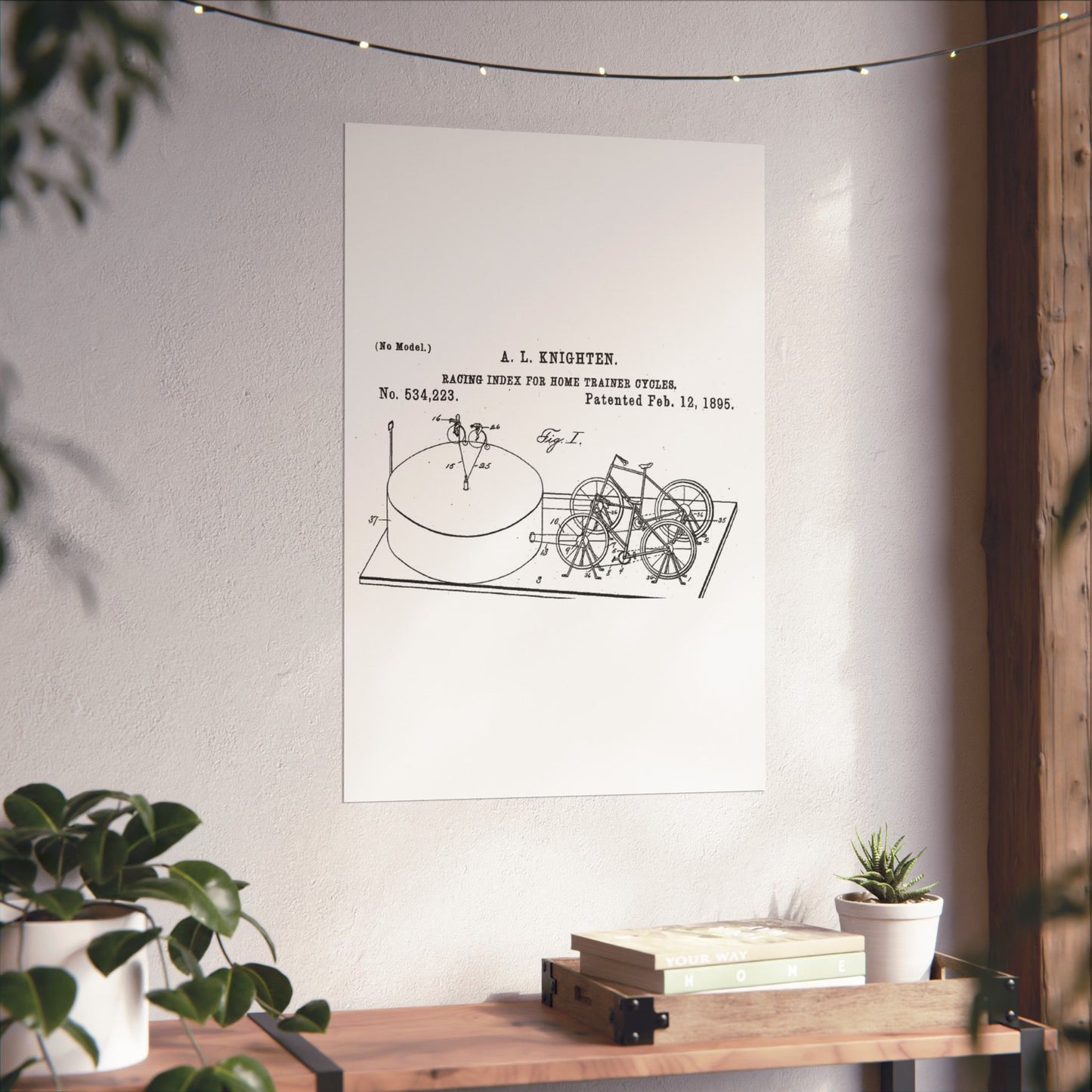 Patent drawing - RacingBikesPatent Public domain  image High Quality Matte Wall Art Poster for Home, Office, Classroom