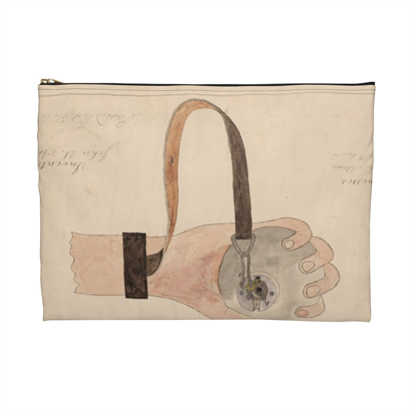 Patent drawing - Drawing of Improved Hand Grenade Public domain  image Large Organizer Pouch with Black Zipper