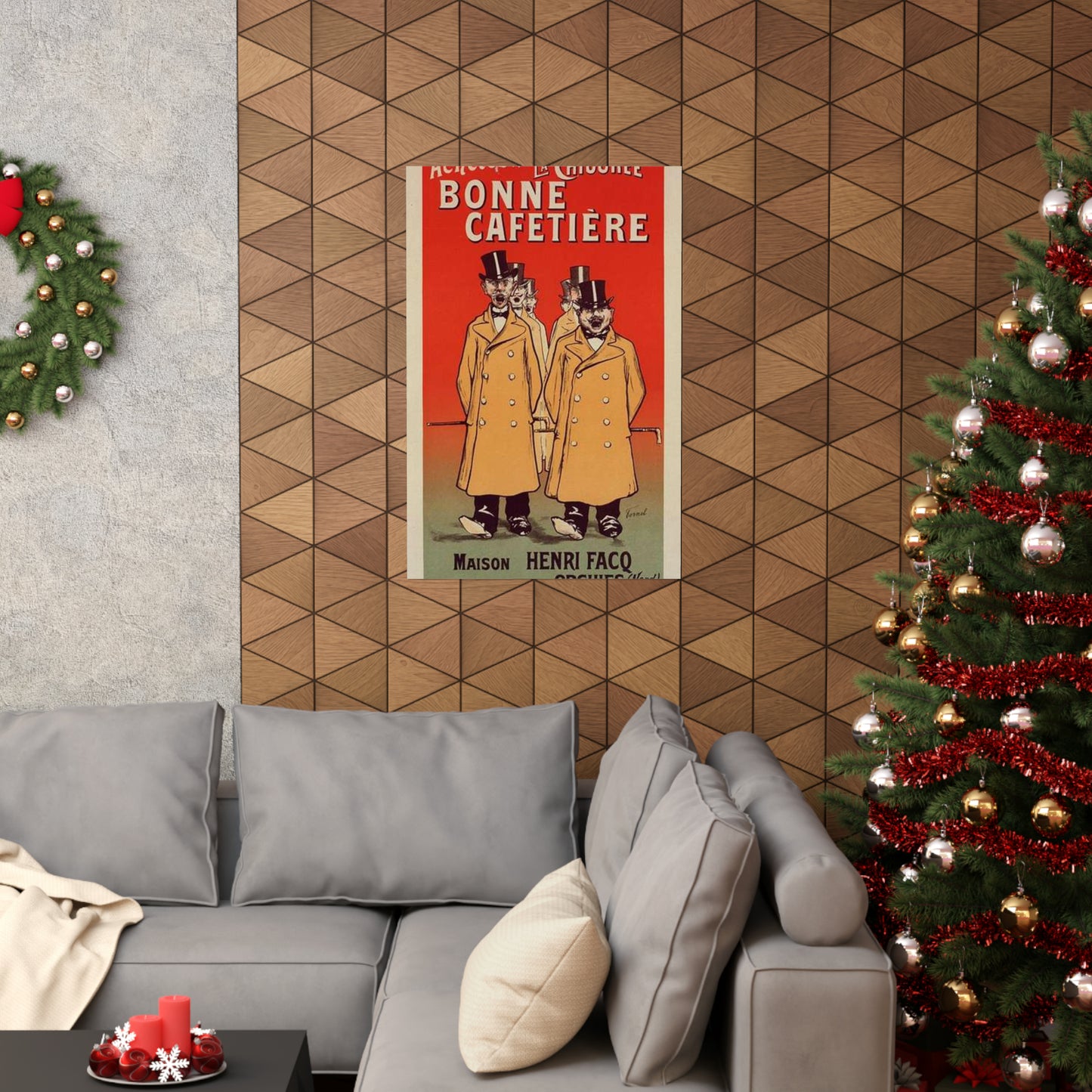 Affiche pour la "Chicorée Bonne Cafetière". High Quality Matte Wall Art Poster for Home, Office, Classroom