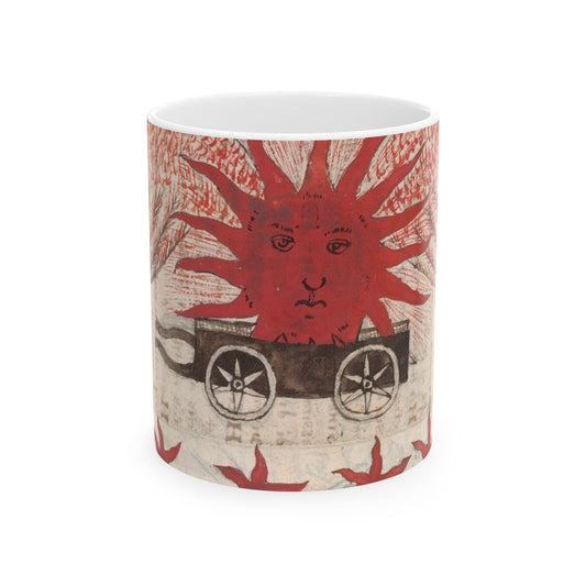 Sun from BL Sloane 1171, f. 100v Beautiful Novelty Ceramic Coffee Mug 11oz