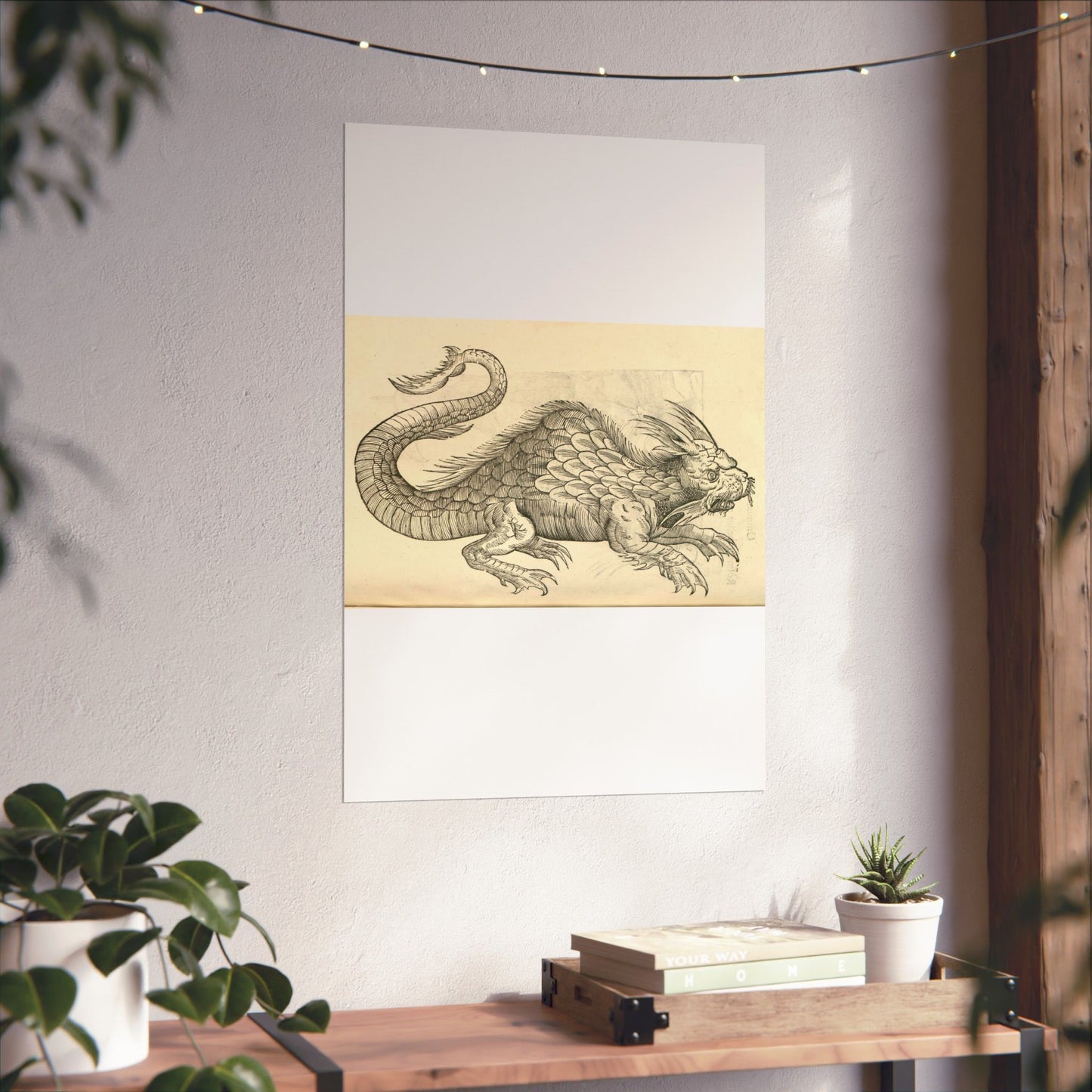 Orobonis Piscis effigies - Public domain portrait drawing  High Quality Matte Wall Art Poster for Home, Office, Classroom
