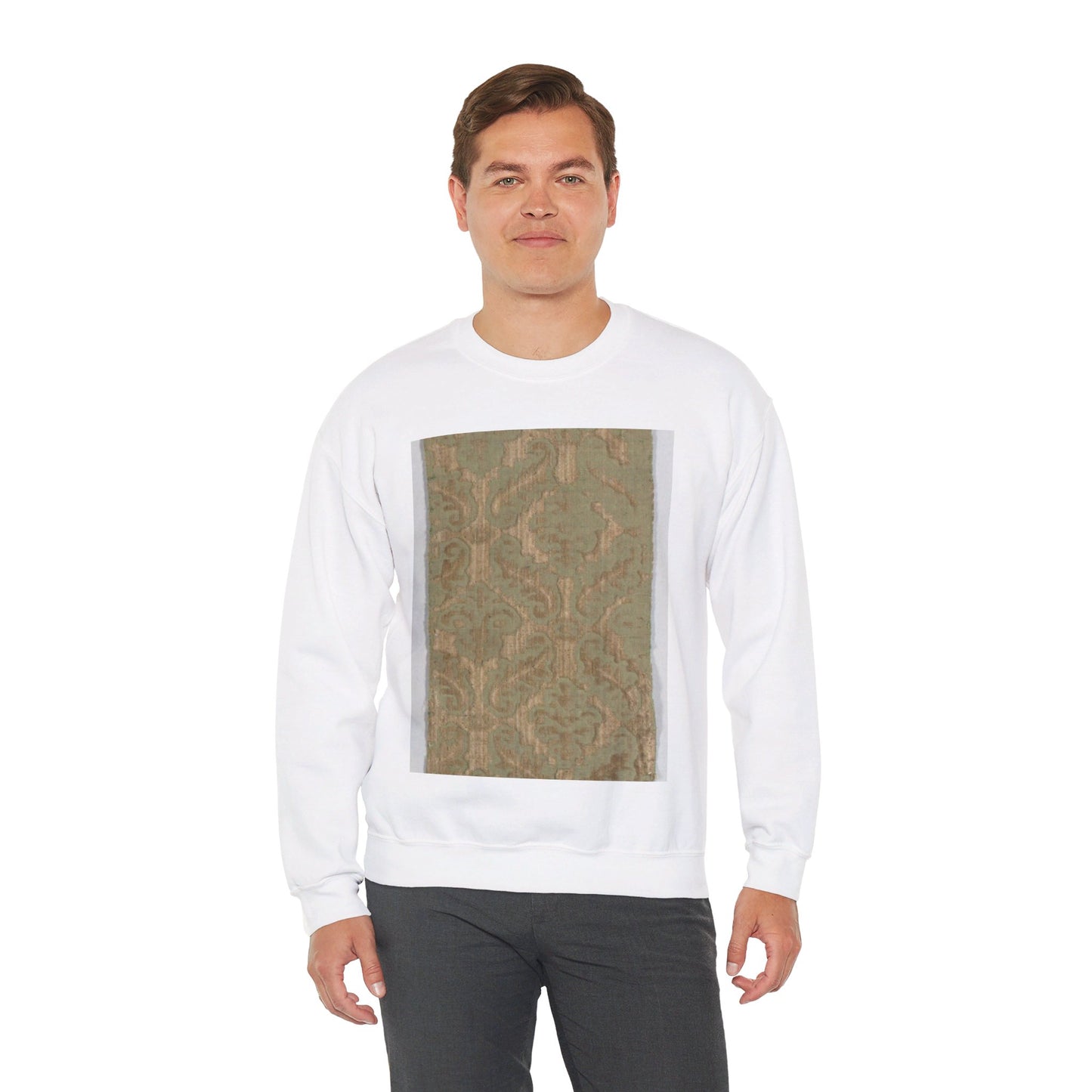 Piece, 15th century - Public domain dedication museum photo White Heavy Blend Adult Crew Neck SweatShirt